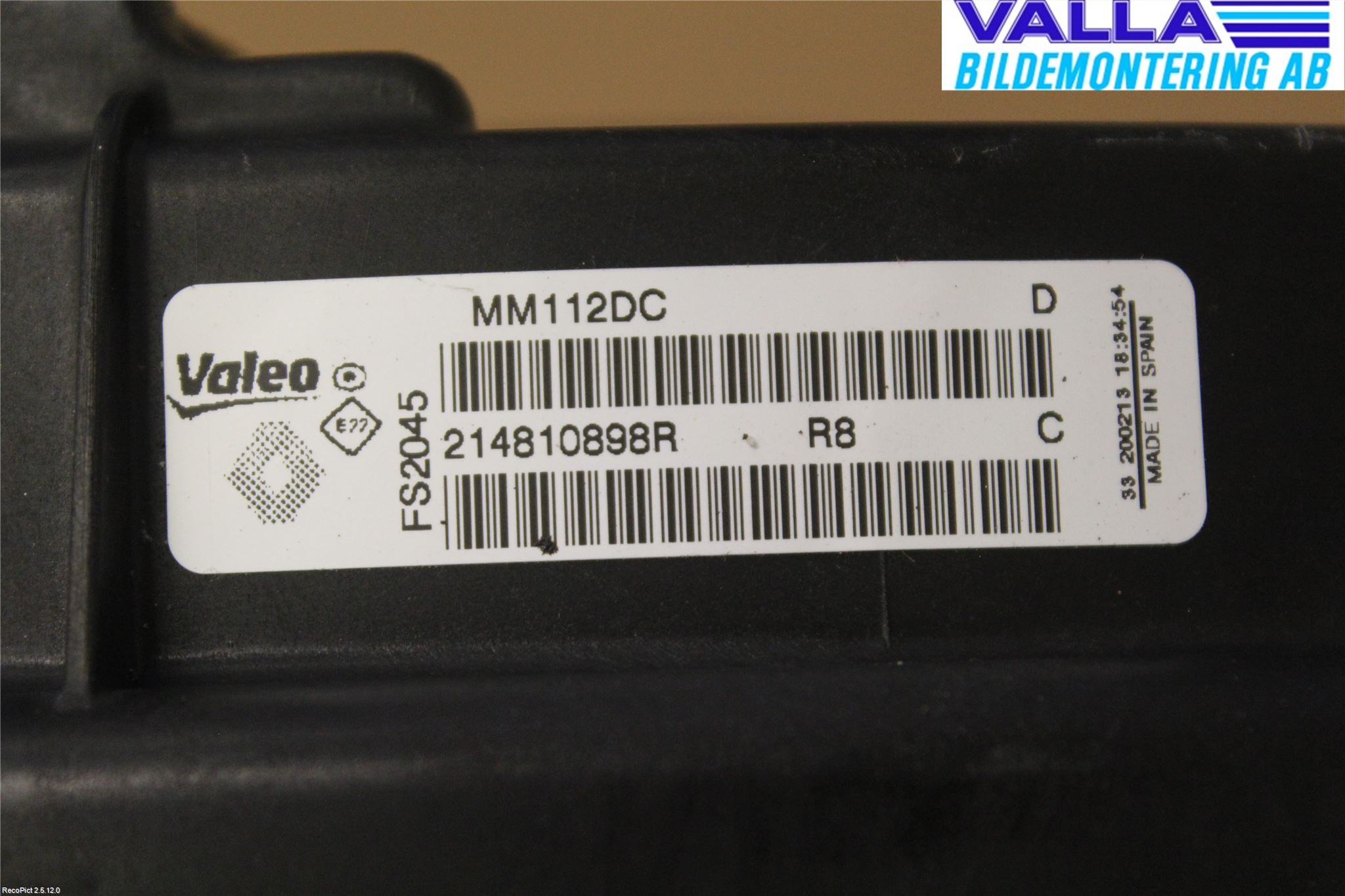 Renault MEGANE III 09-15 Kylfläkt El