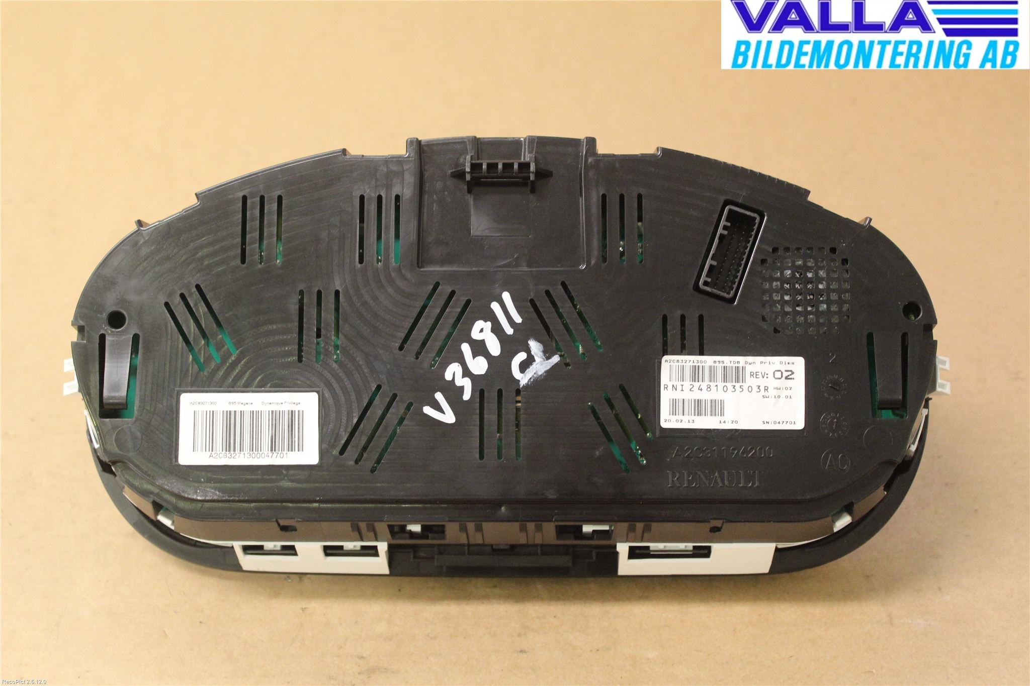 Renault MEGANE III 09-15 Instrument Komb