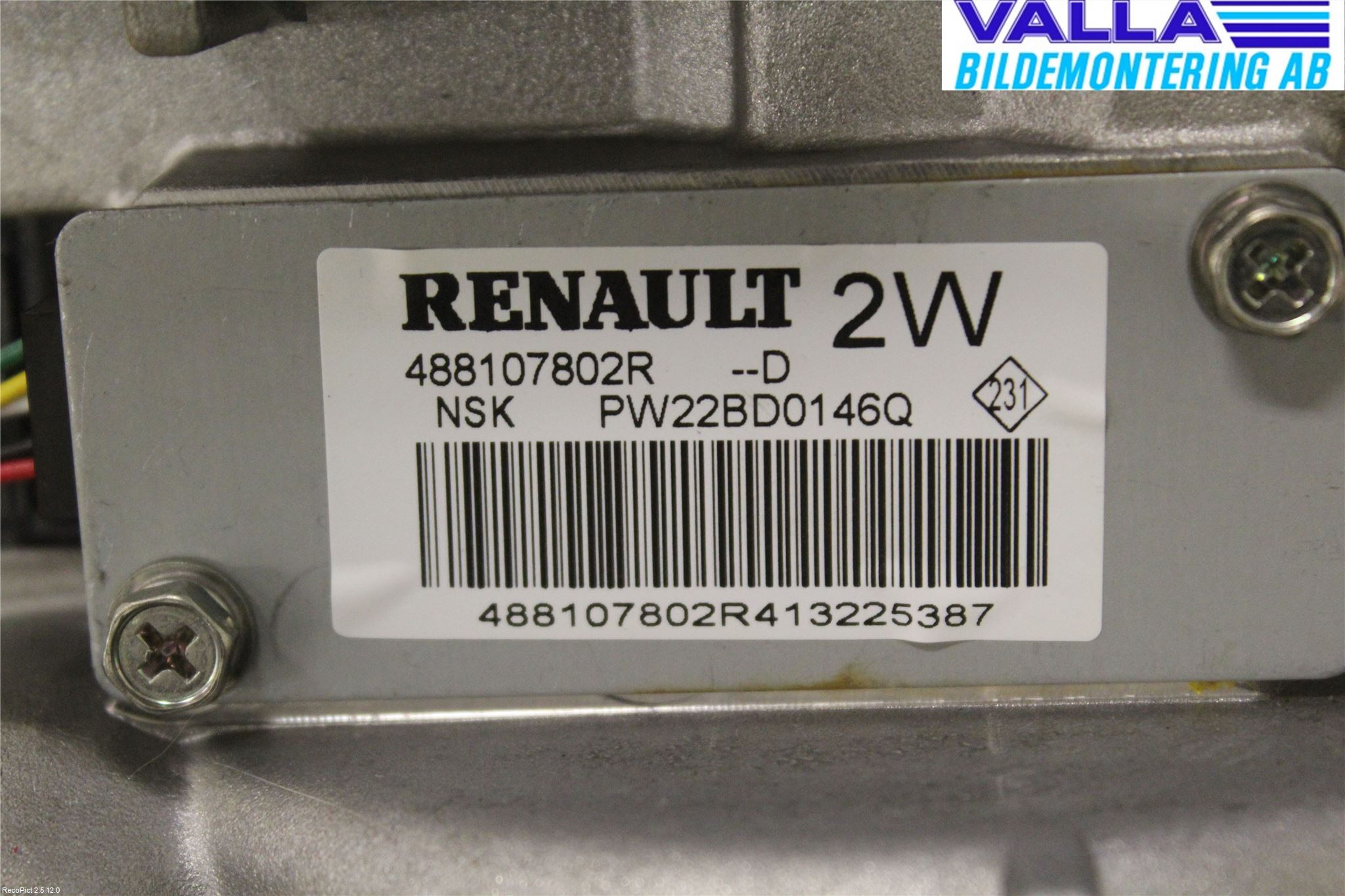 Renault MEGANE III 09-15 Rattaxelagg Med Inb Servo