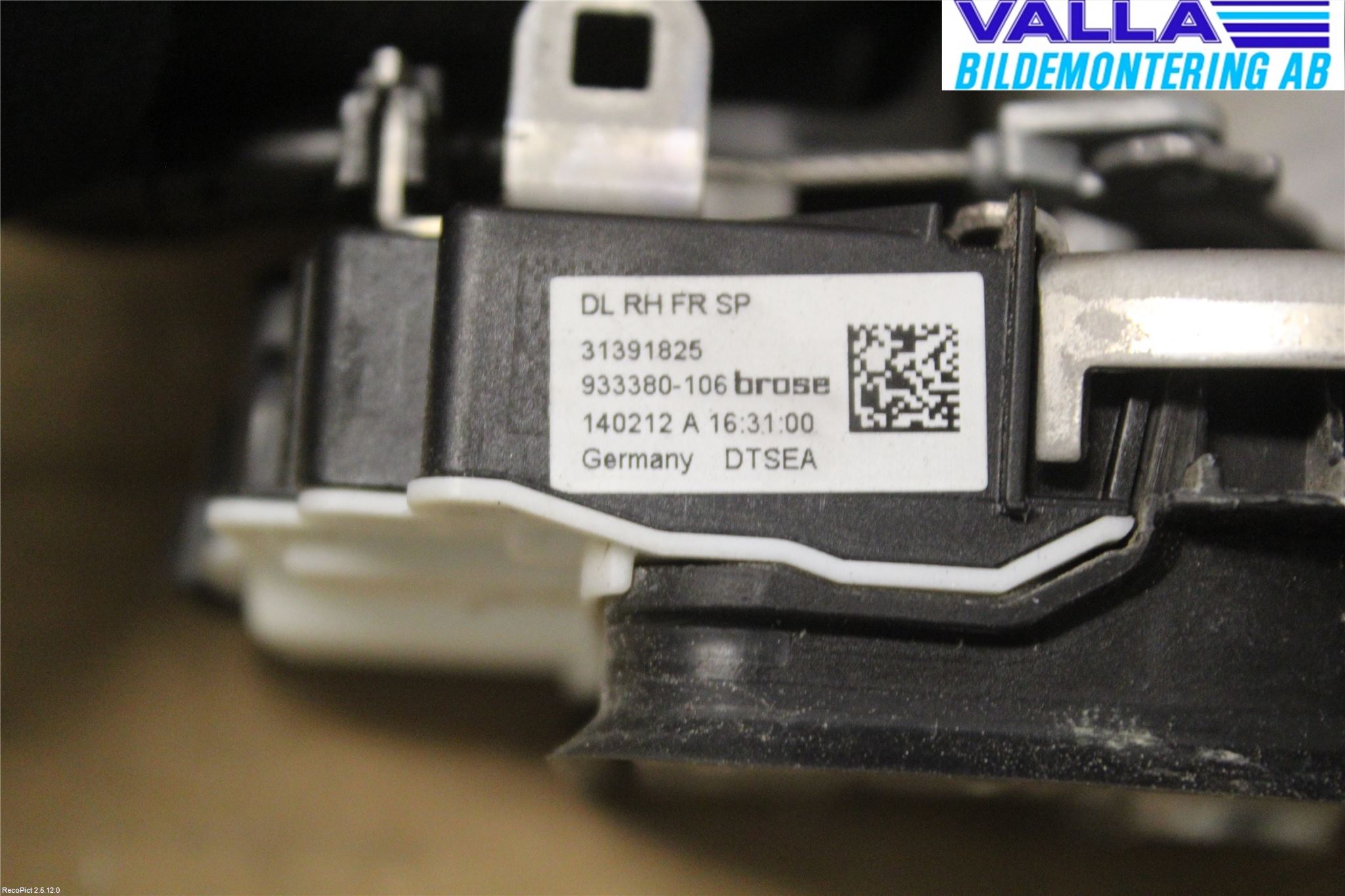 Volvo V40 12-19 Låskista-Dörrlås