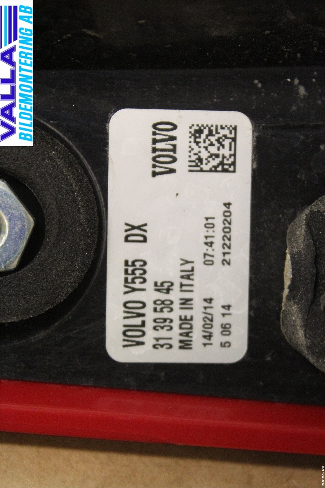 Volvo V40 12-19 Bakljus Höger