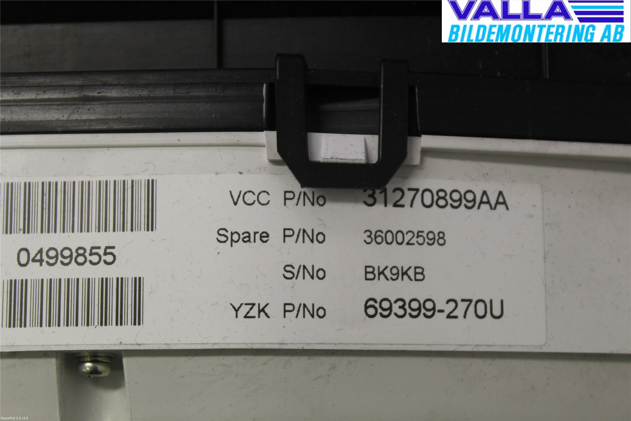 Volvo XC60 09-13 Instrument Komb