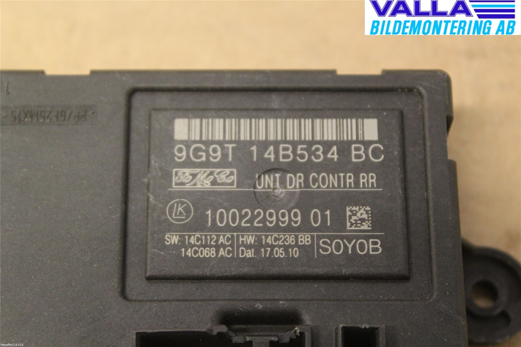 Volvo XC60 09-13 Styrenhet Dörr