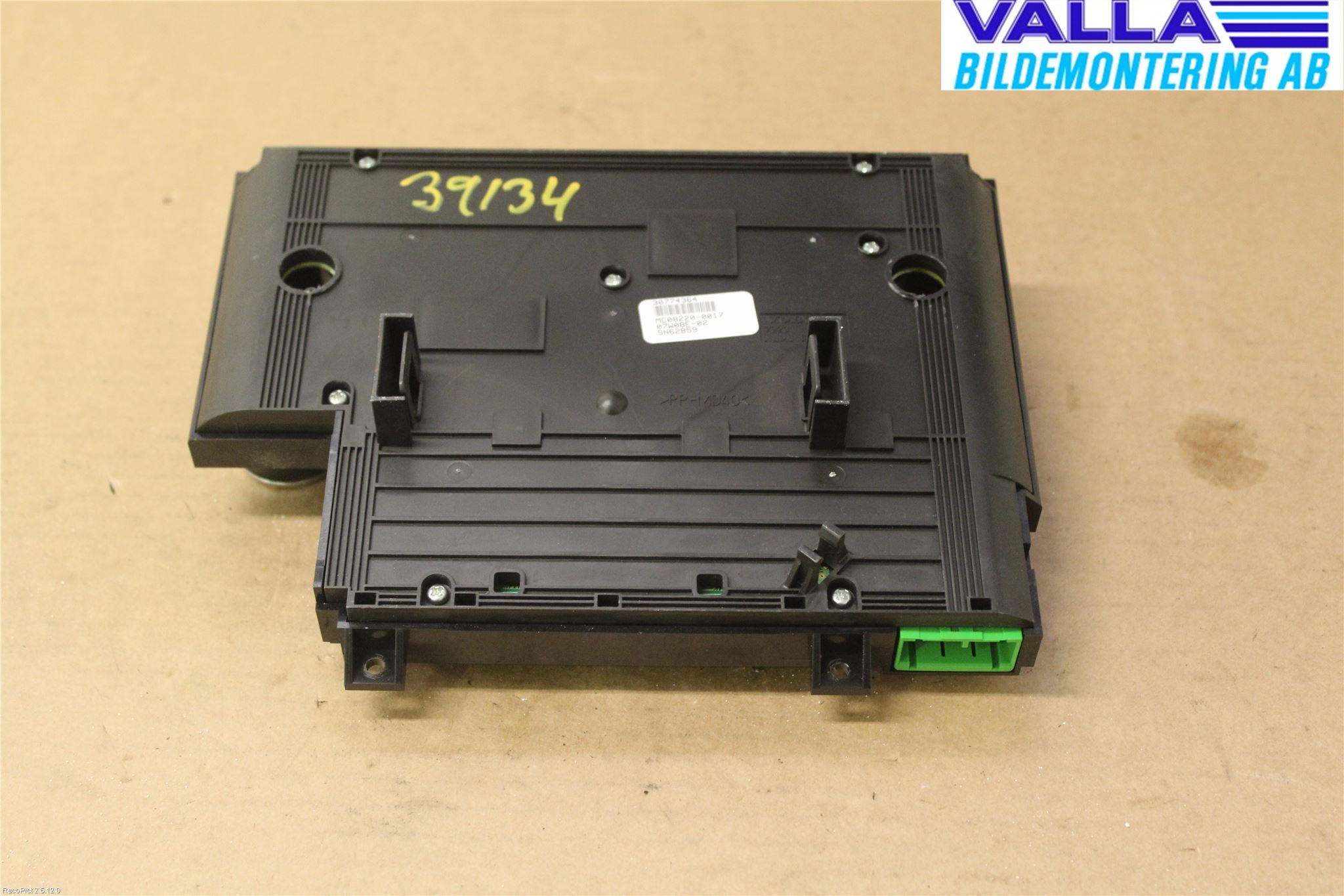 Volvo S80 07-13 Värmereglage