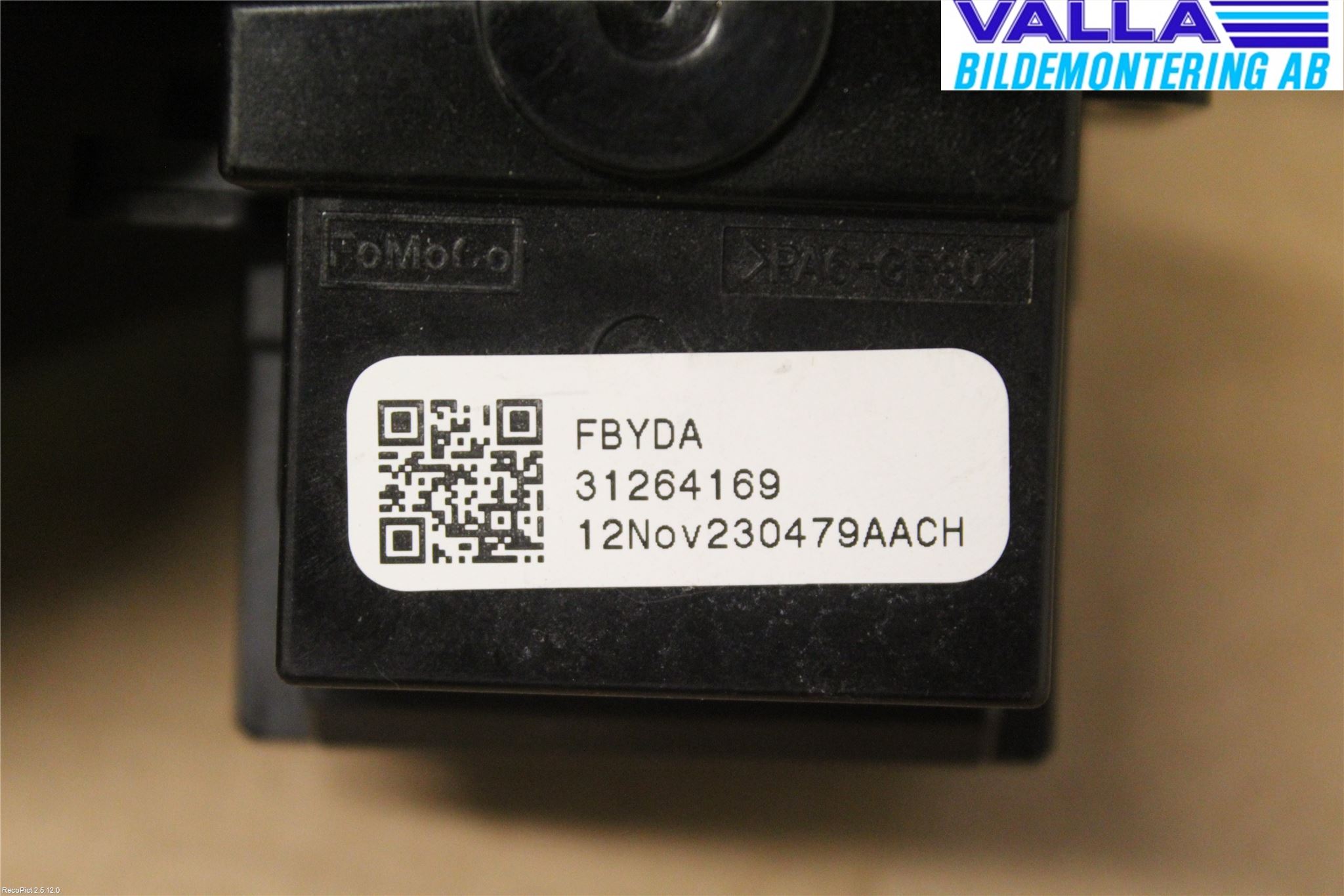 Volvo V60 11-13 Spak Torkar-Spolomk