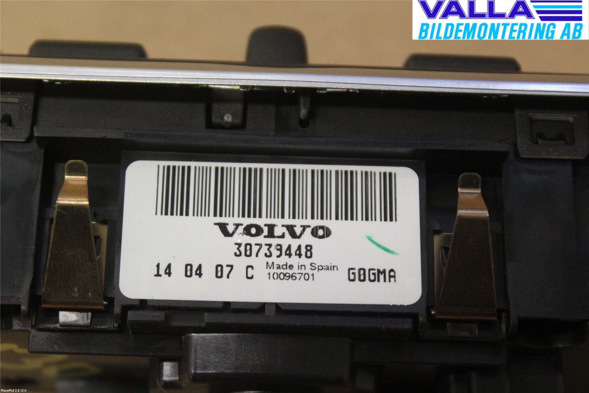 Volvo V70 14-16 Strömställare Ljus