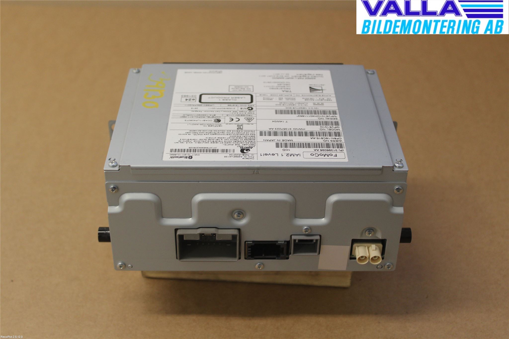 Volvo V70 14-16 Cd Radio - Multimediapanel