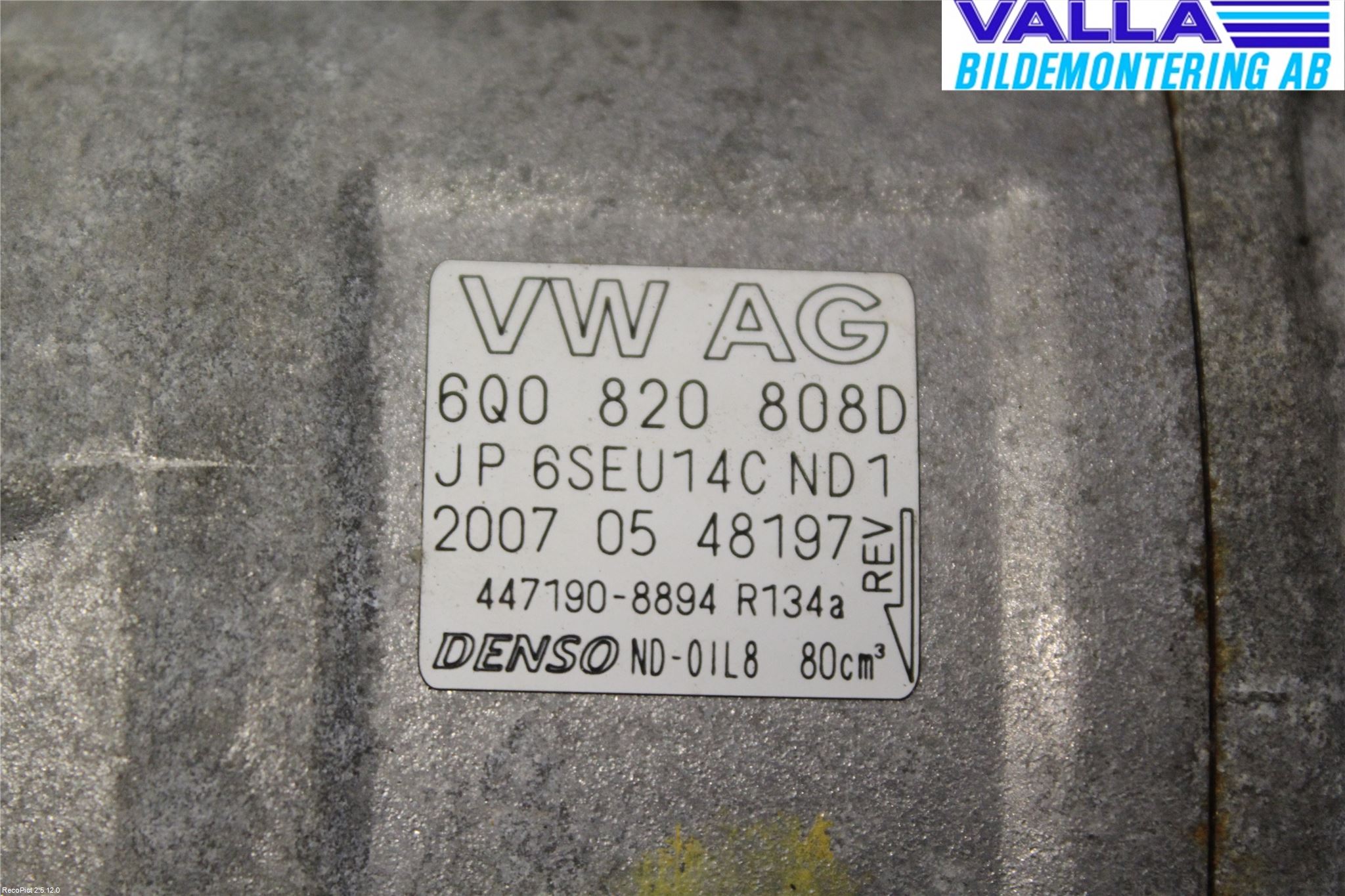 Volkswagen VW POLO 05-09 Ac Kompressor