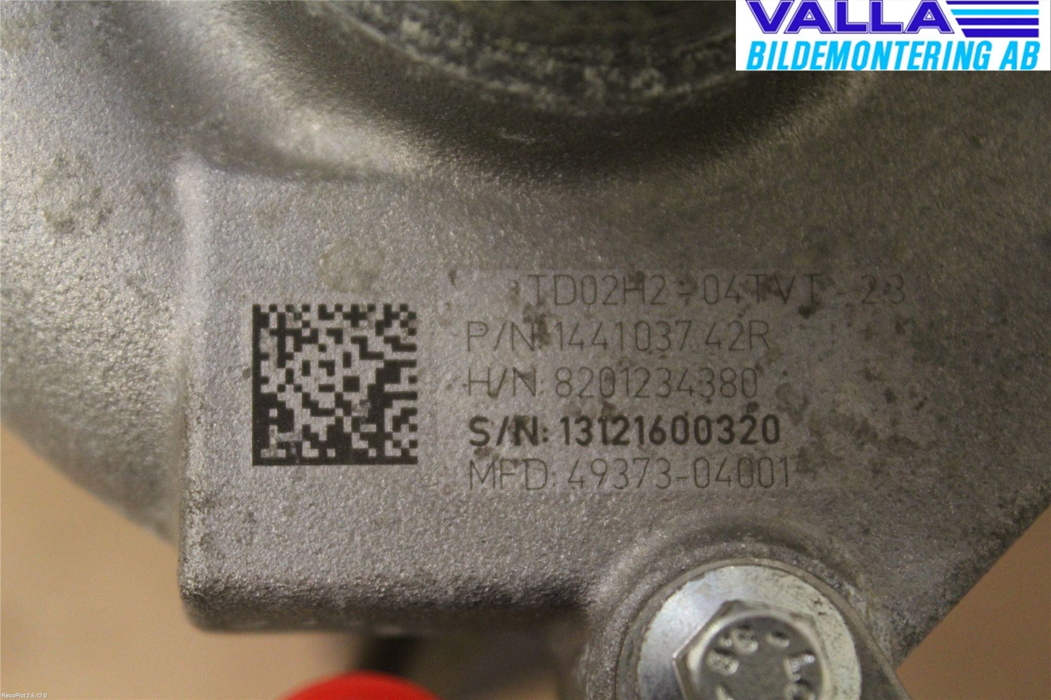 Dacia SANDERO/STEPWAY 13-20 Turboaggregat