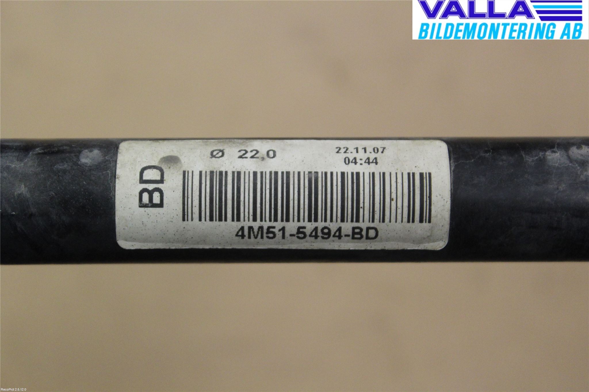 Volvo C30 07-10 Krängningshämmare Fram