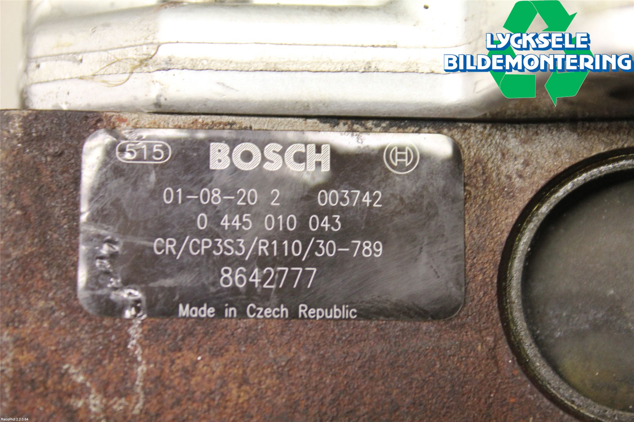 Volvo V70 00-04 Bränsle Insppump Diesel