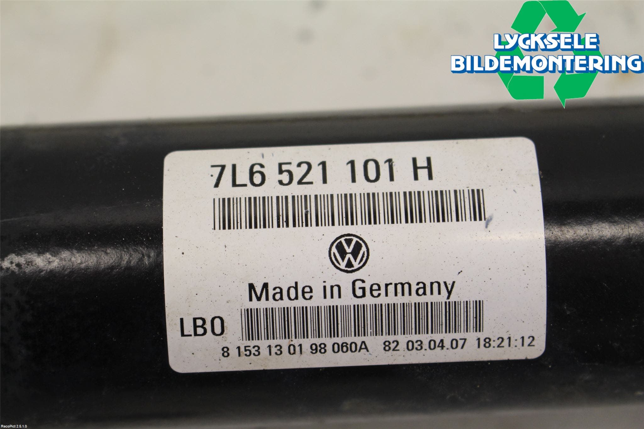 Audi Q7/SQ7 Mellanaxel Främre 4Wd