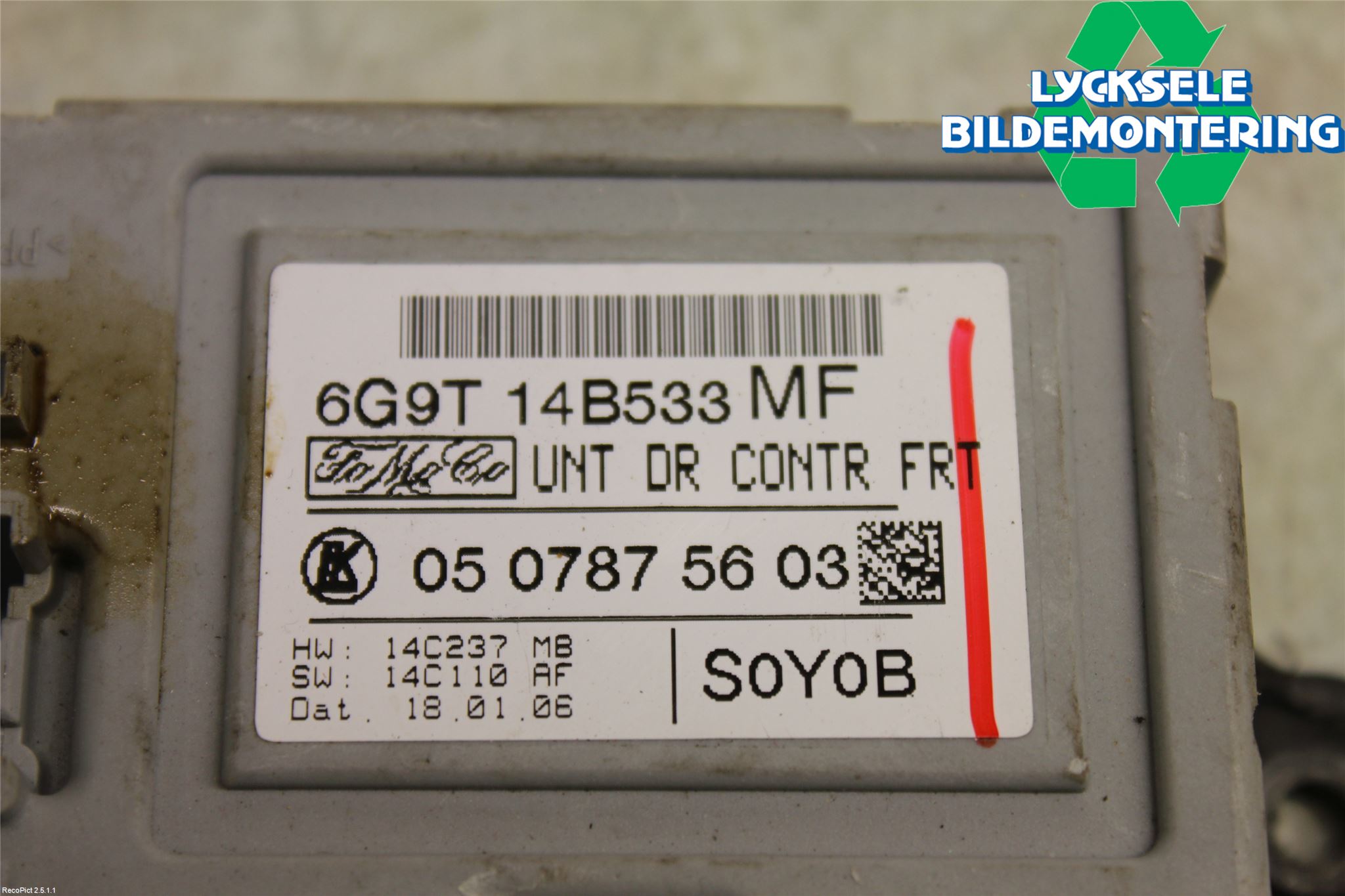 Volvo S80 07-13 Styrenhet Dörr