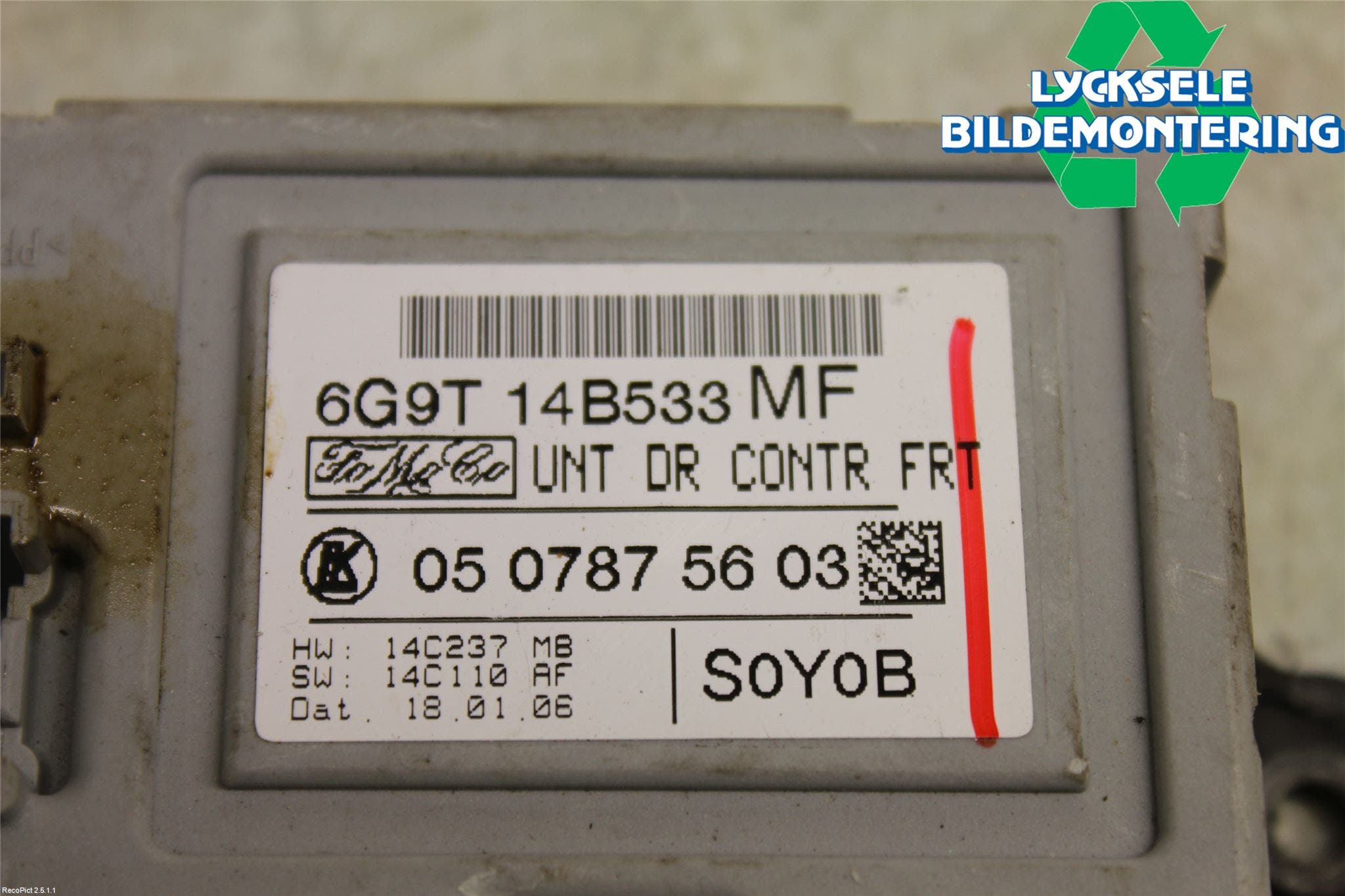 Volvo S80 07-13 Styrenhet Dörr