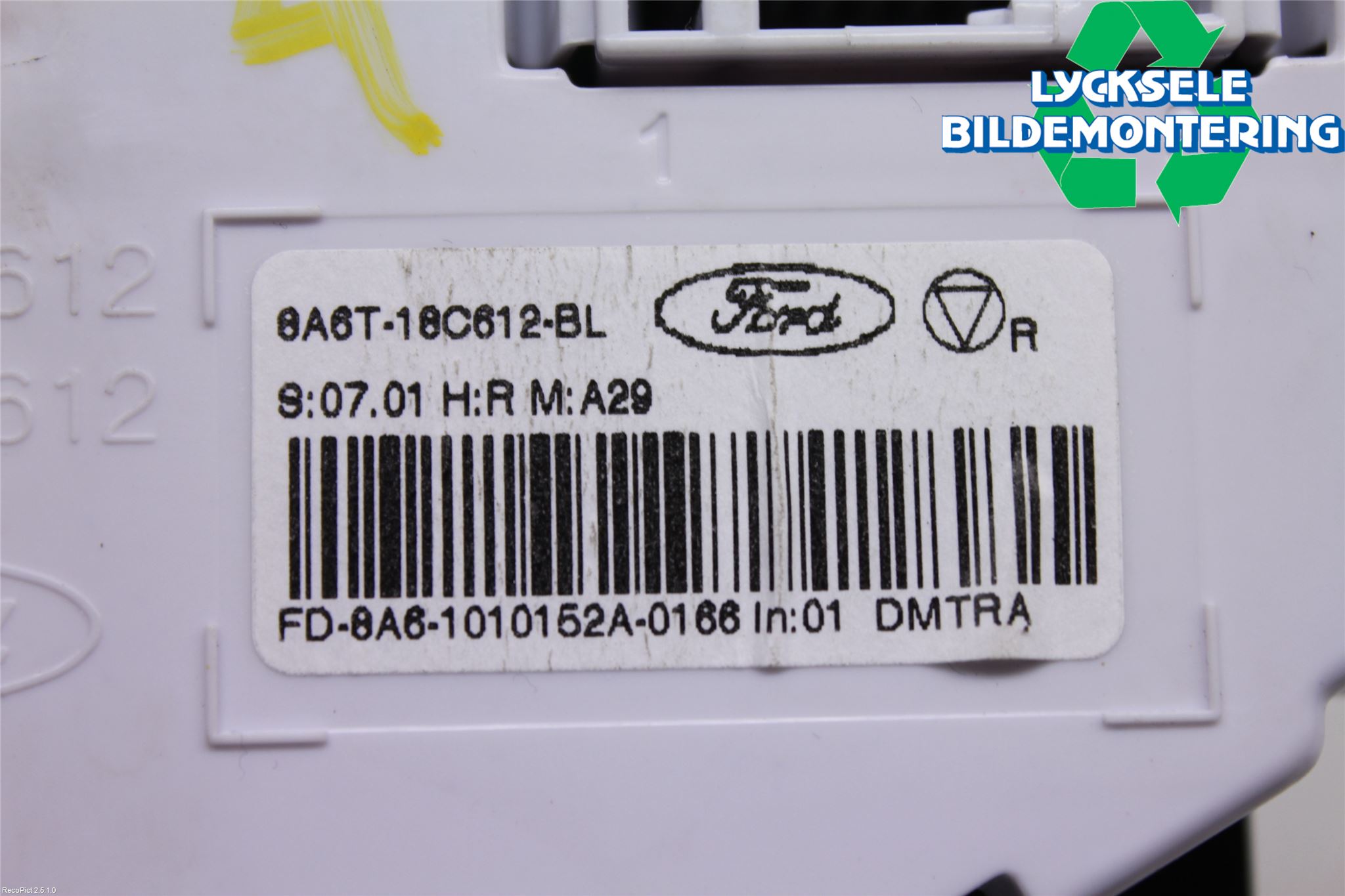 Ford FIESTA 09-12 Ac Styrenhet Ac Manöveren