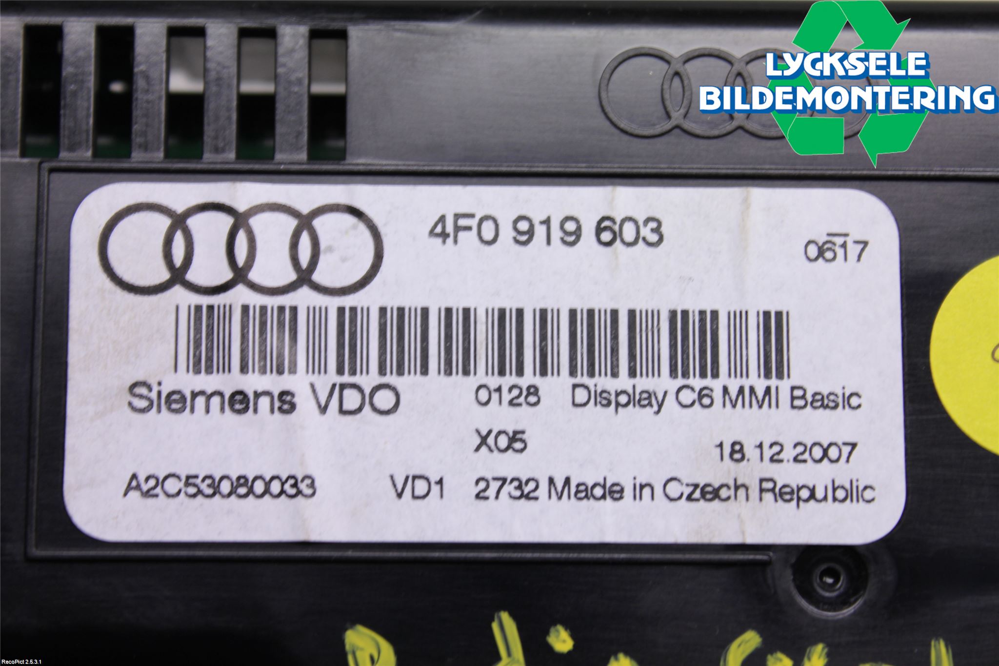 Audi A6/S6     05-11 Färddator