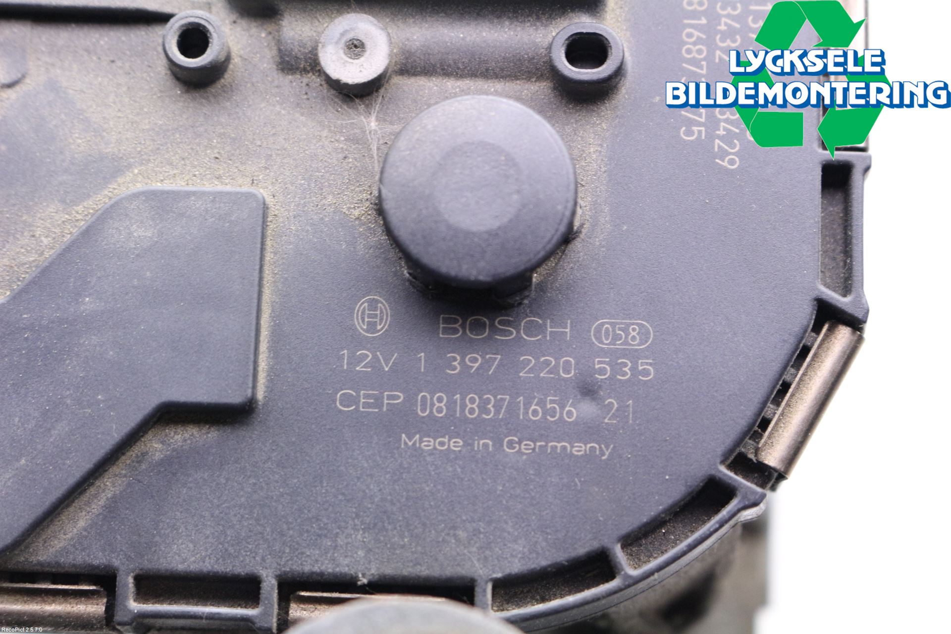 Seat ALTEA Torkarmotor Vindruta