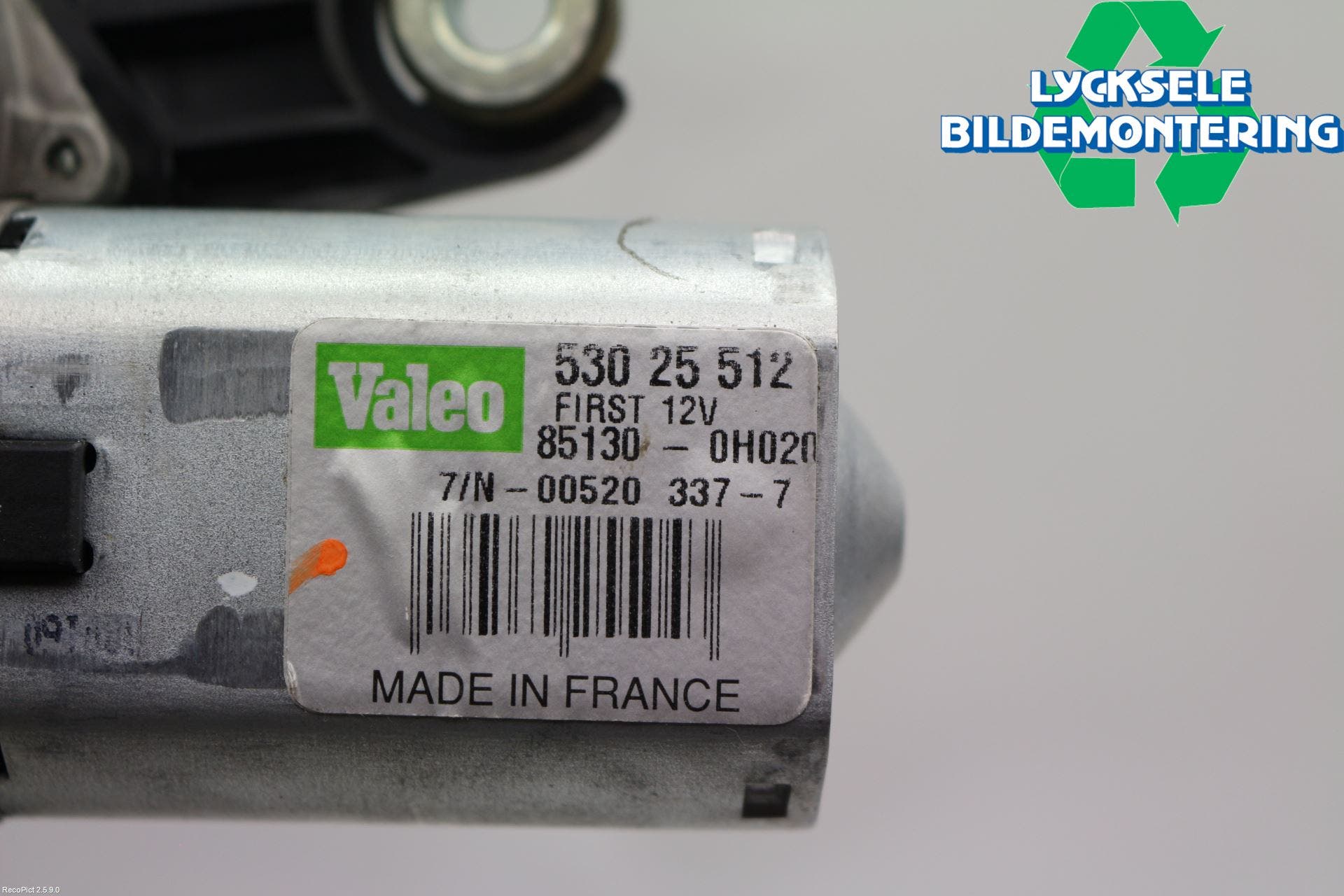 Peugeot 107 Torkarmotor Baklucka