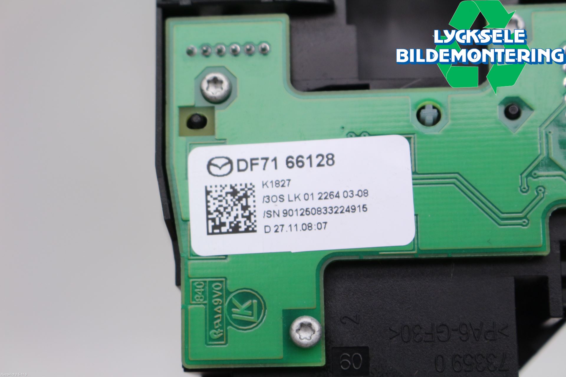 Mazda 2 (DE) 08-15 Spak Torkar-Spolomk