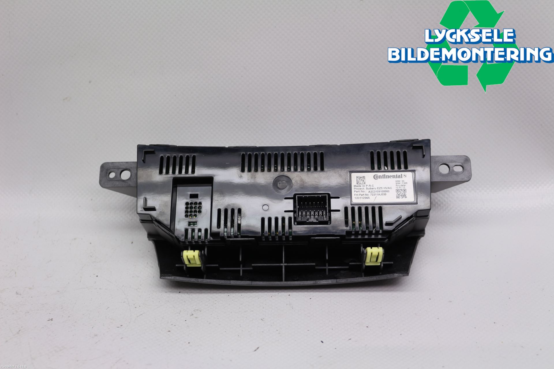 Subaru OUTBACK 10-15 Ac Styrenhet Ac Manöveren