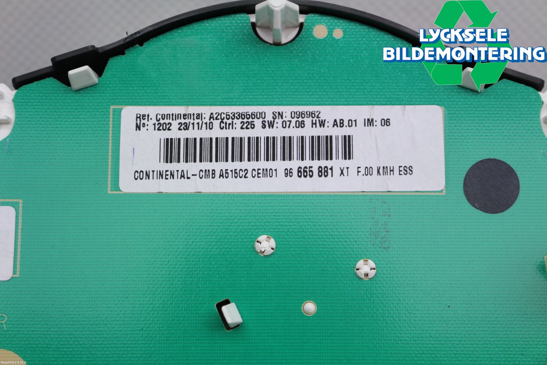 Citroen C3 10-17 Instrument Komb