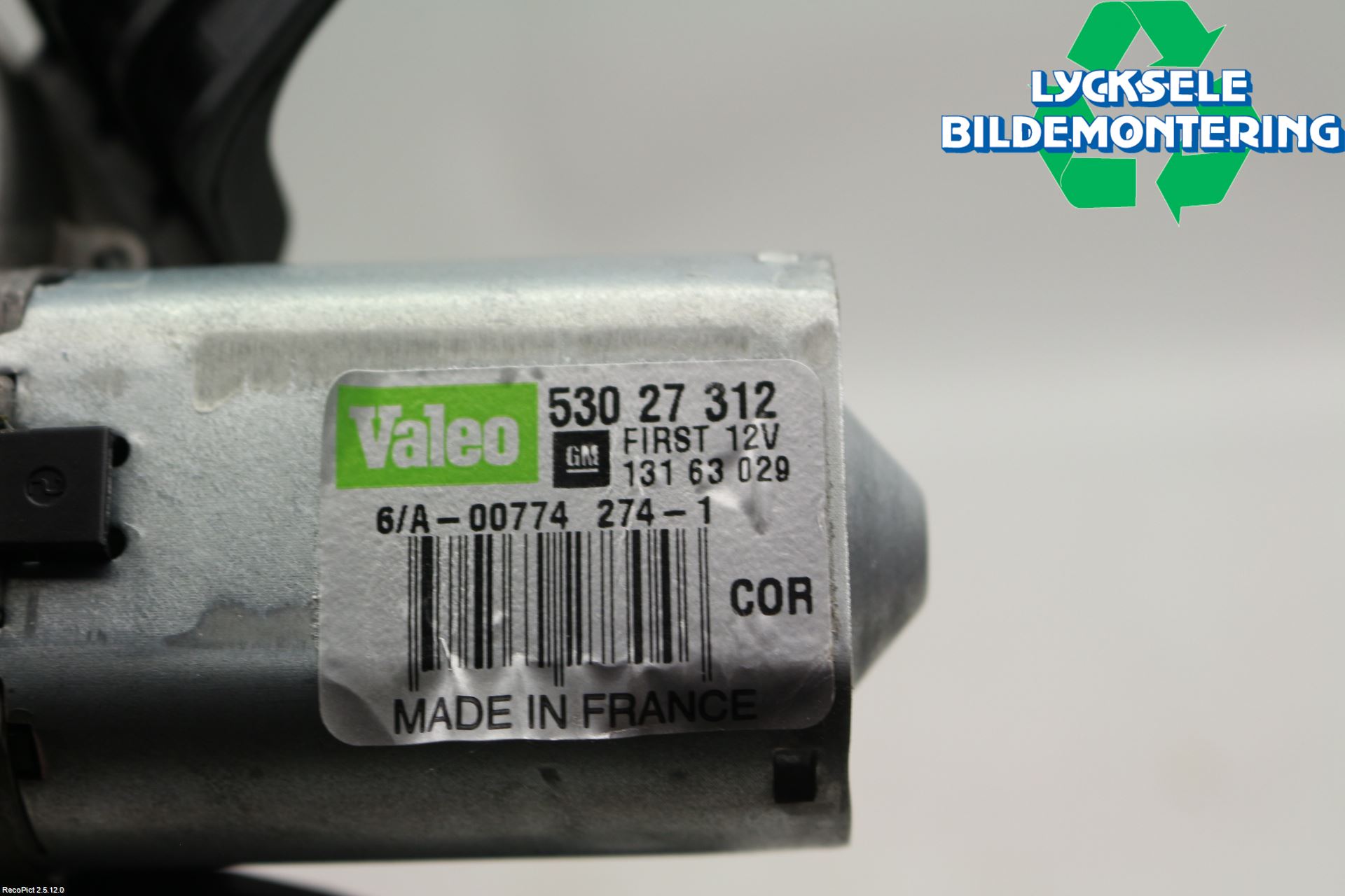 Opel CORSA D 07-14 Torkarmotor Baklucka