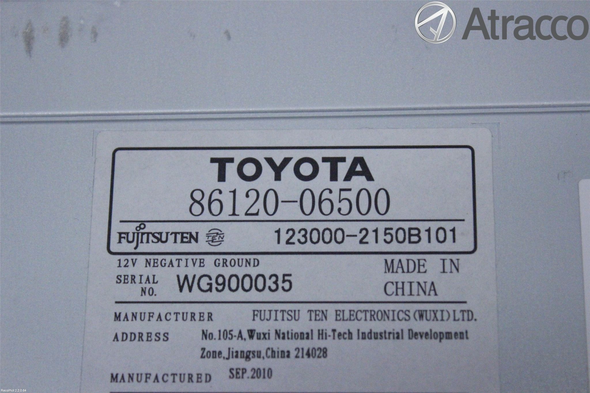 Toyota CAMRY 07-17 Cd Radio - Multimediapanel