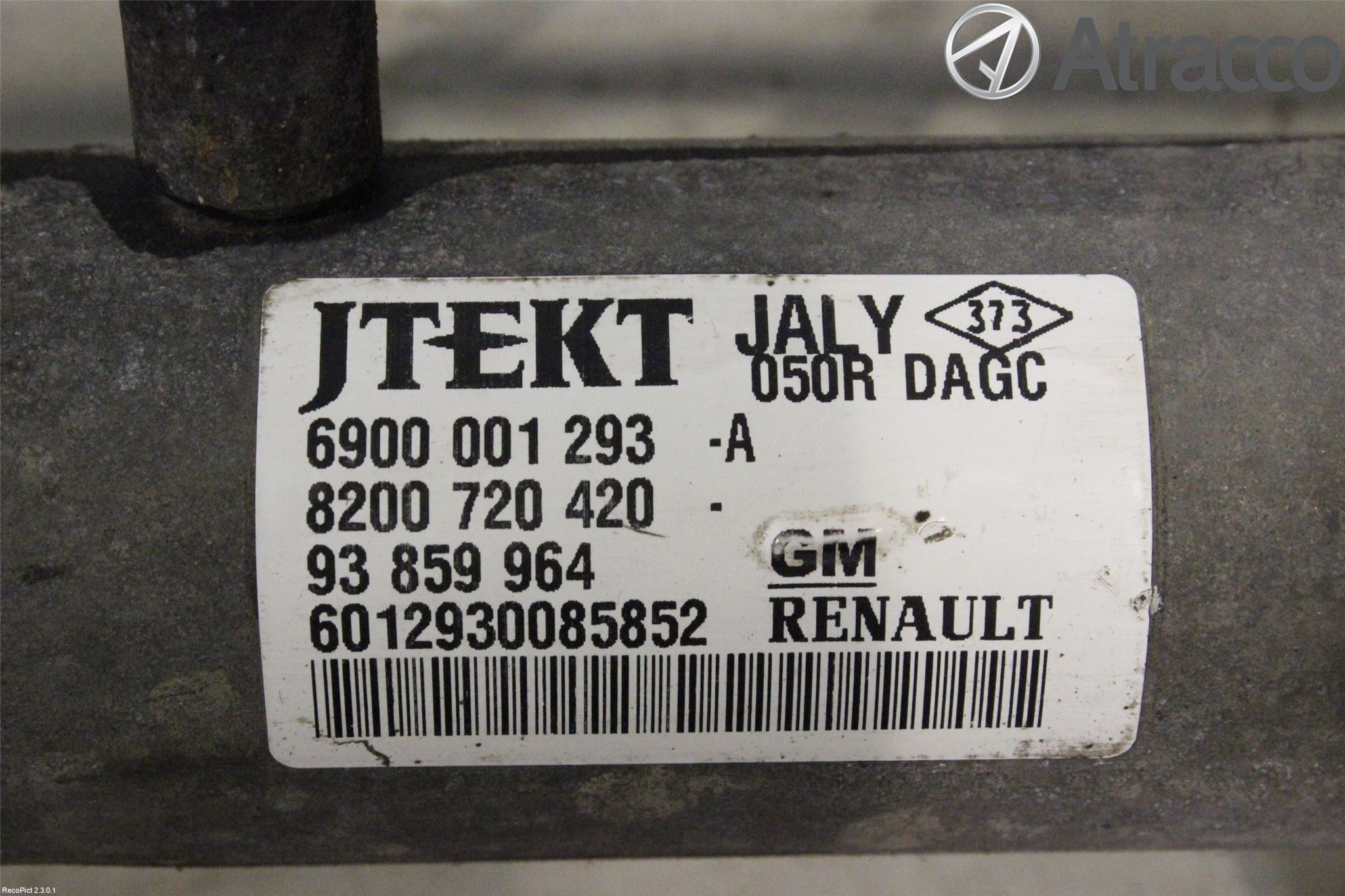 Opel VIVARO 01-14 Styrväxel Servo -Snäcka