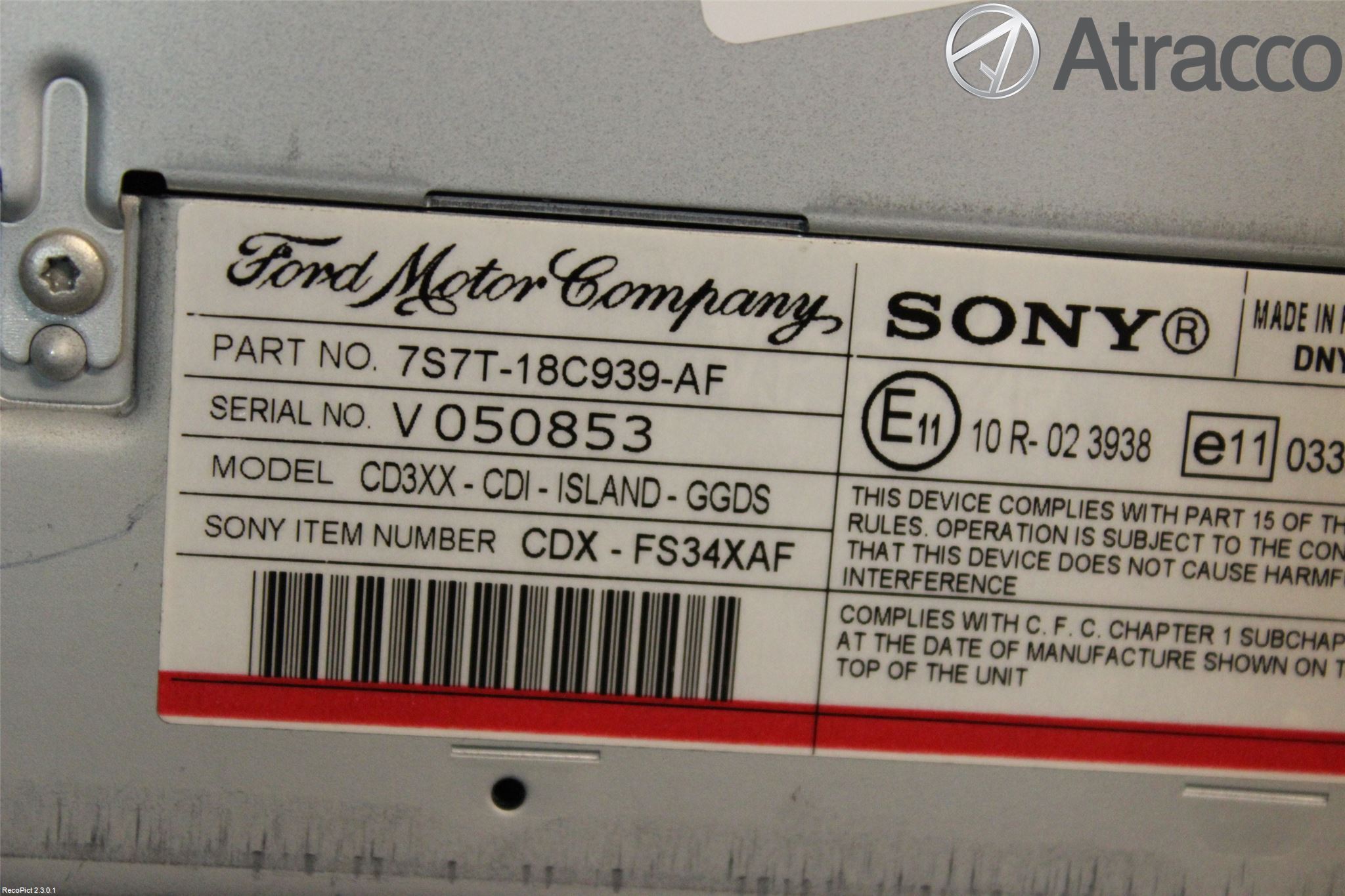 Ford MONDEO 07-15 Cd Radio - Multimediapanel