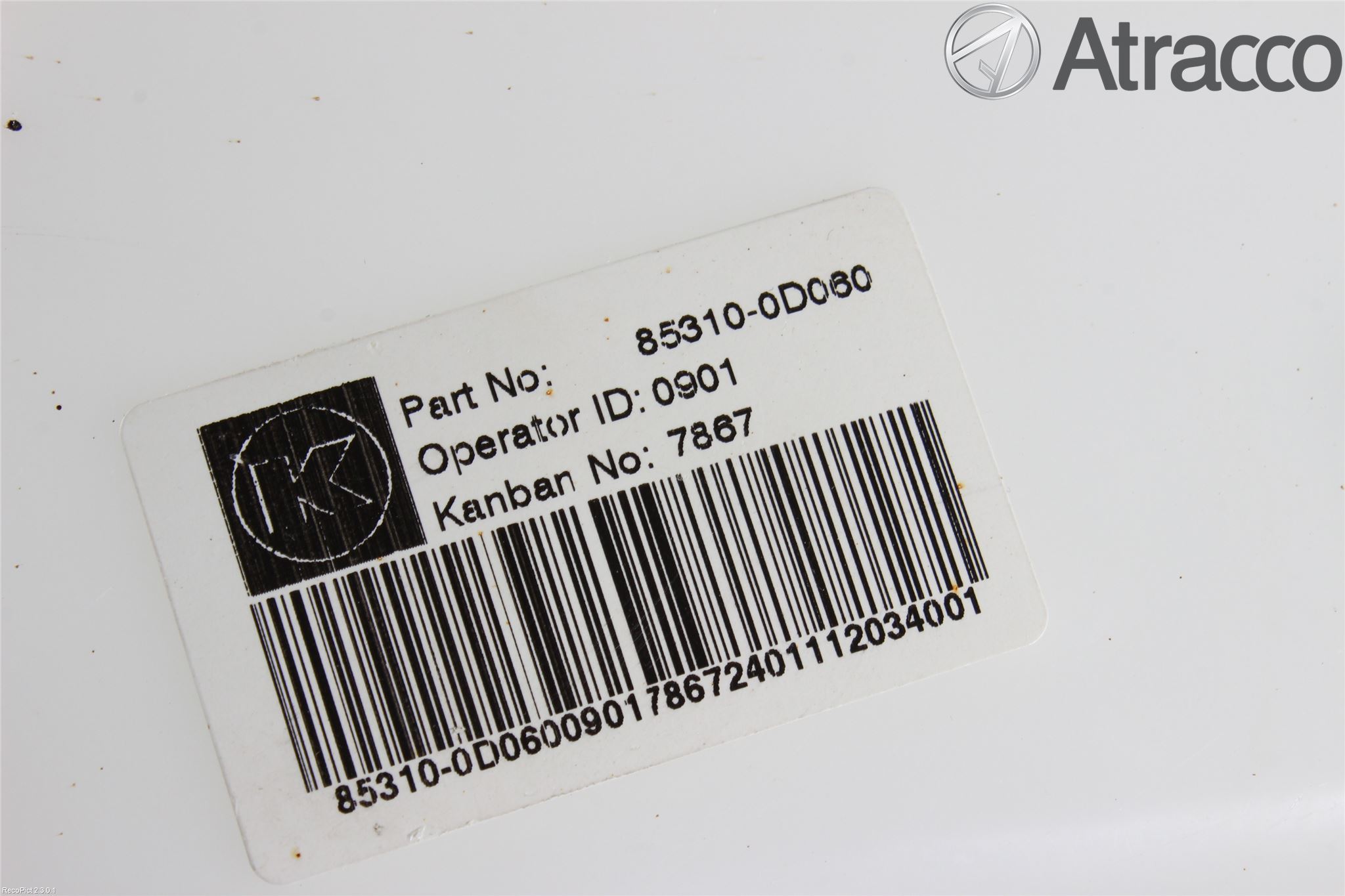 Toyota YARIS XP90 06-11 Spolartank Vindruta