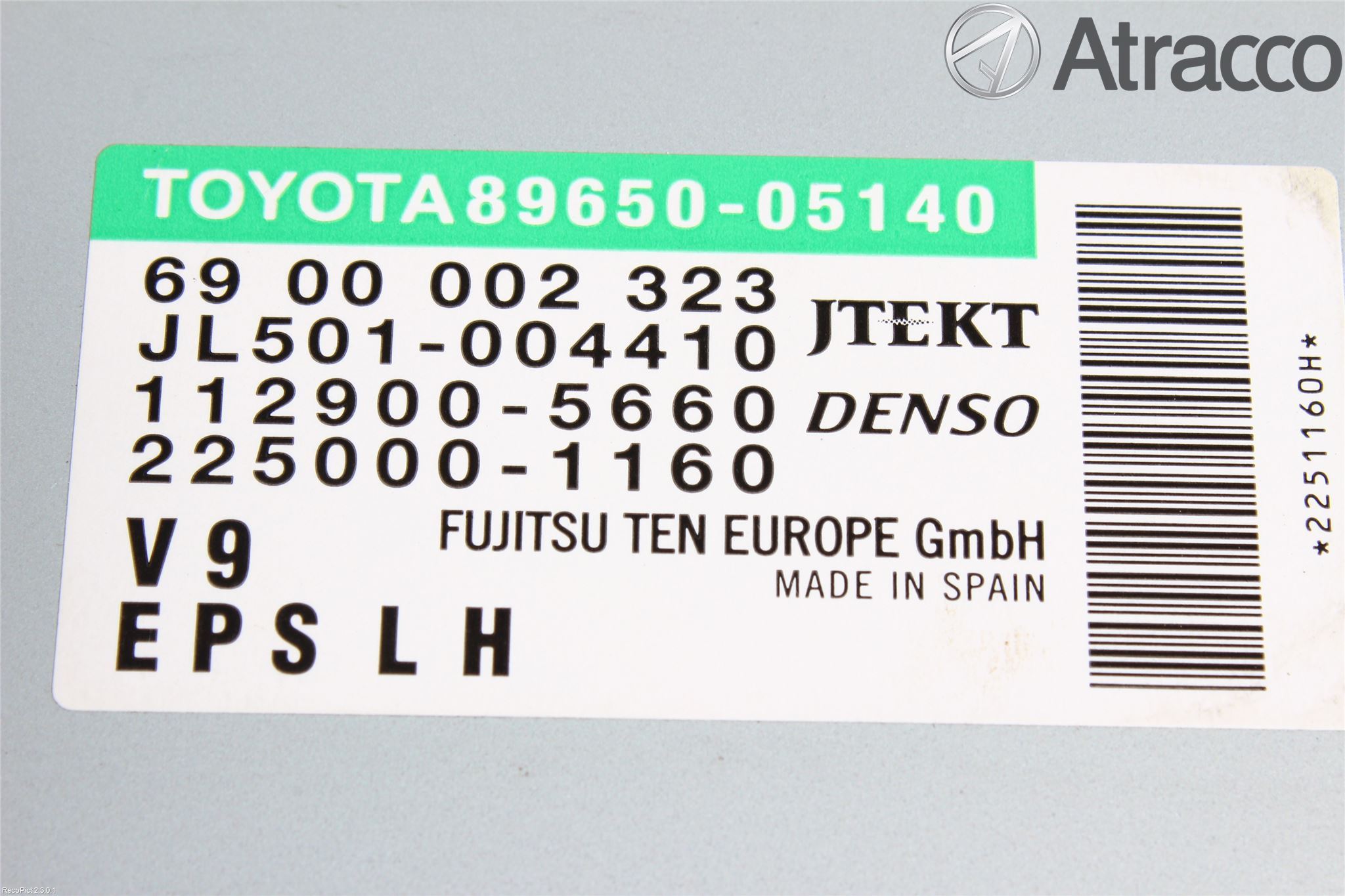 Toyota AVENSIS 09-15 Styrenhet Styrservo