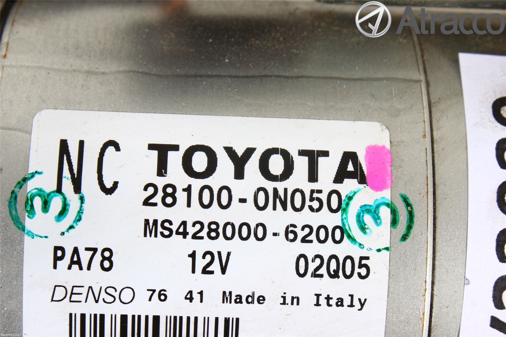 Toyota YARIS XP130 12-14 Startmotor Diesel