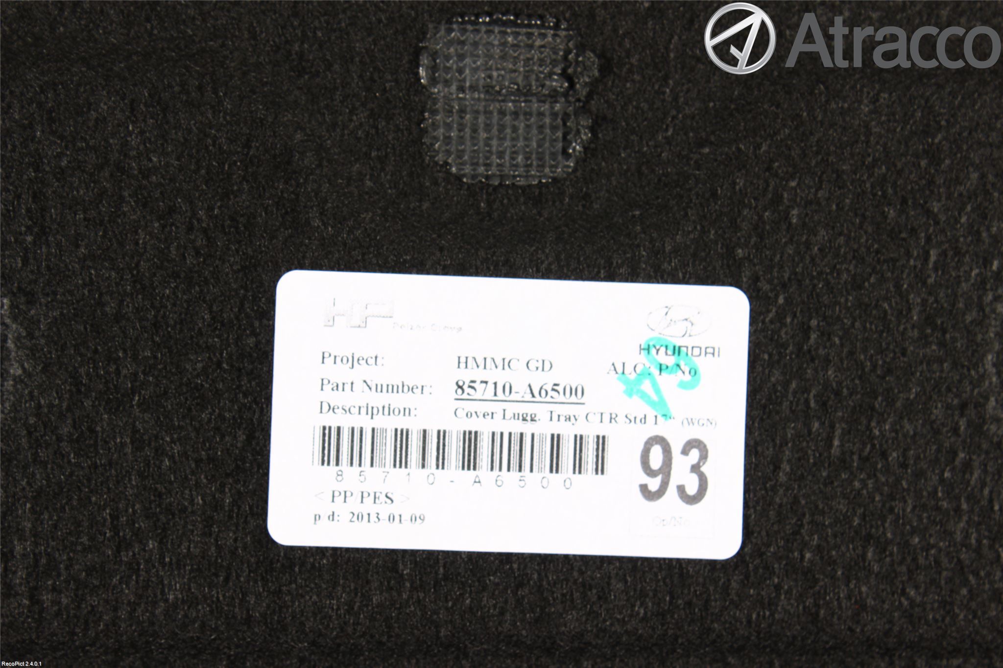 Hyundai i30 GD 13-17 Inrbagagerumklädsel-Golv