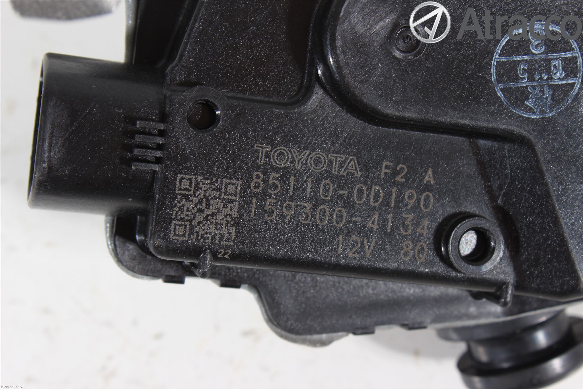 Toyota YARIS XP130 12-14 Torkarmotor Vindruta