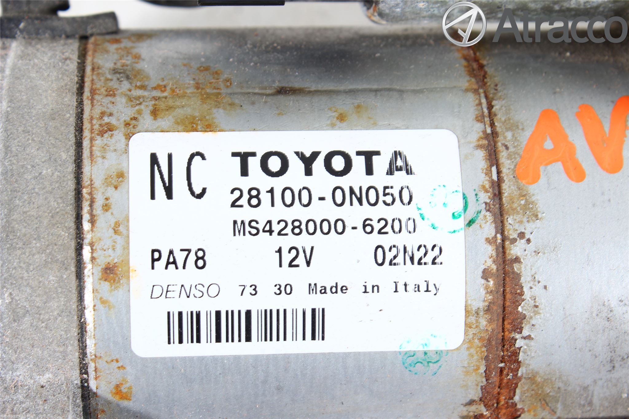 Toyota AURIS 10-12 Startmotor Diesel