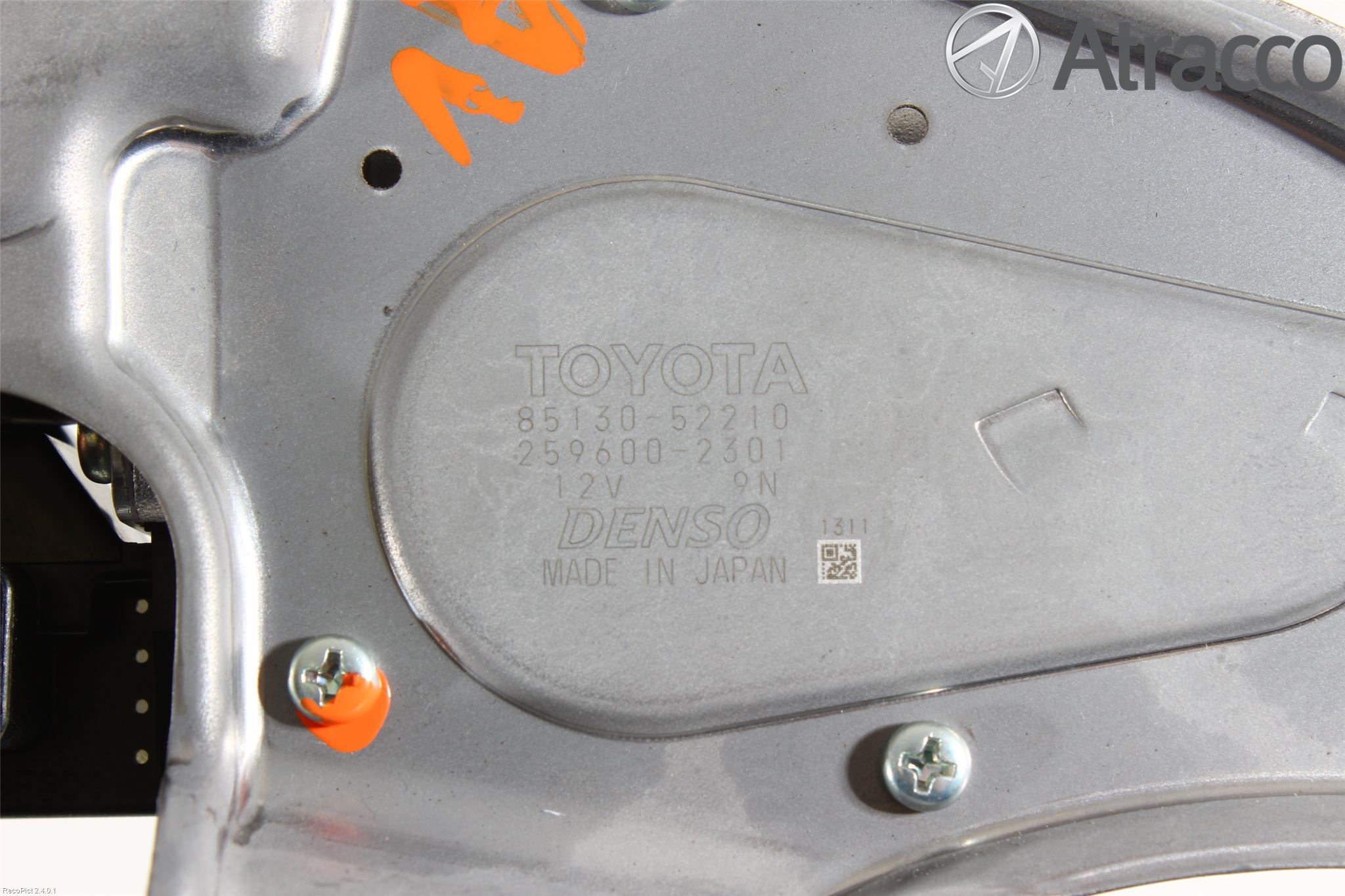 Toyota VERSO-S 11-16 Torkarmotor Baklucka