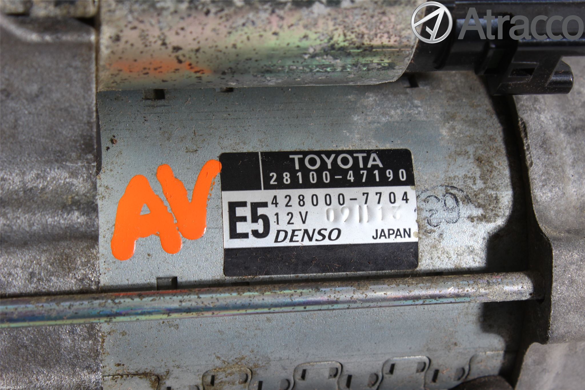 Toyota VERSO-S 11-16 Startmotor