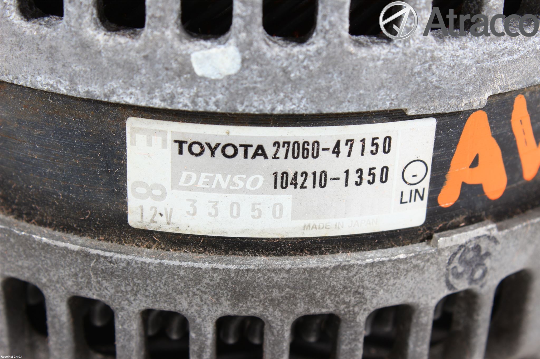 Toyota VERSO-S 11-16 Generator
