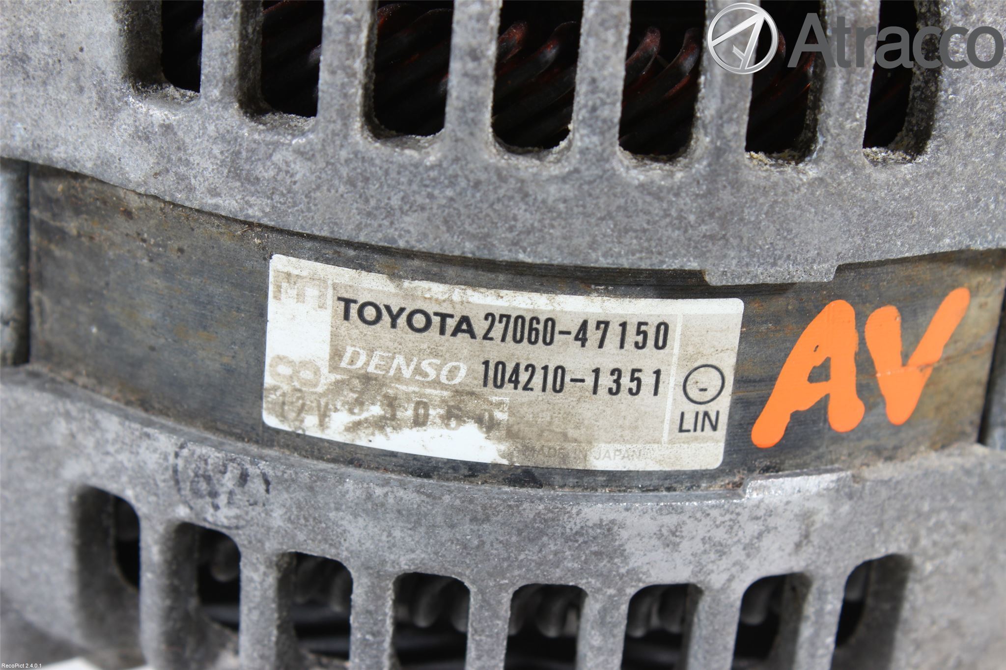 Toyota VERSO-S 11-16 Generator