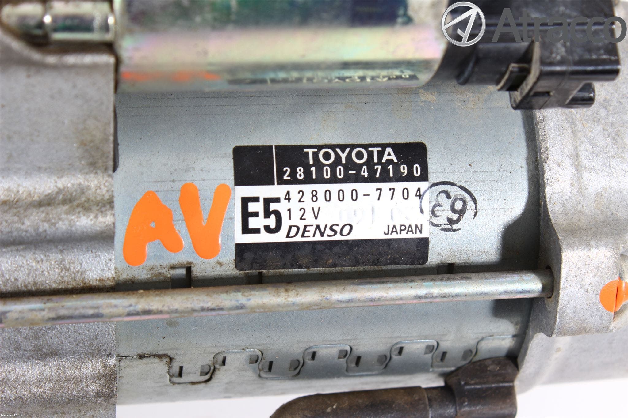 Toyota VERSO-S 11-16 Startmotor