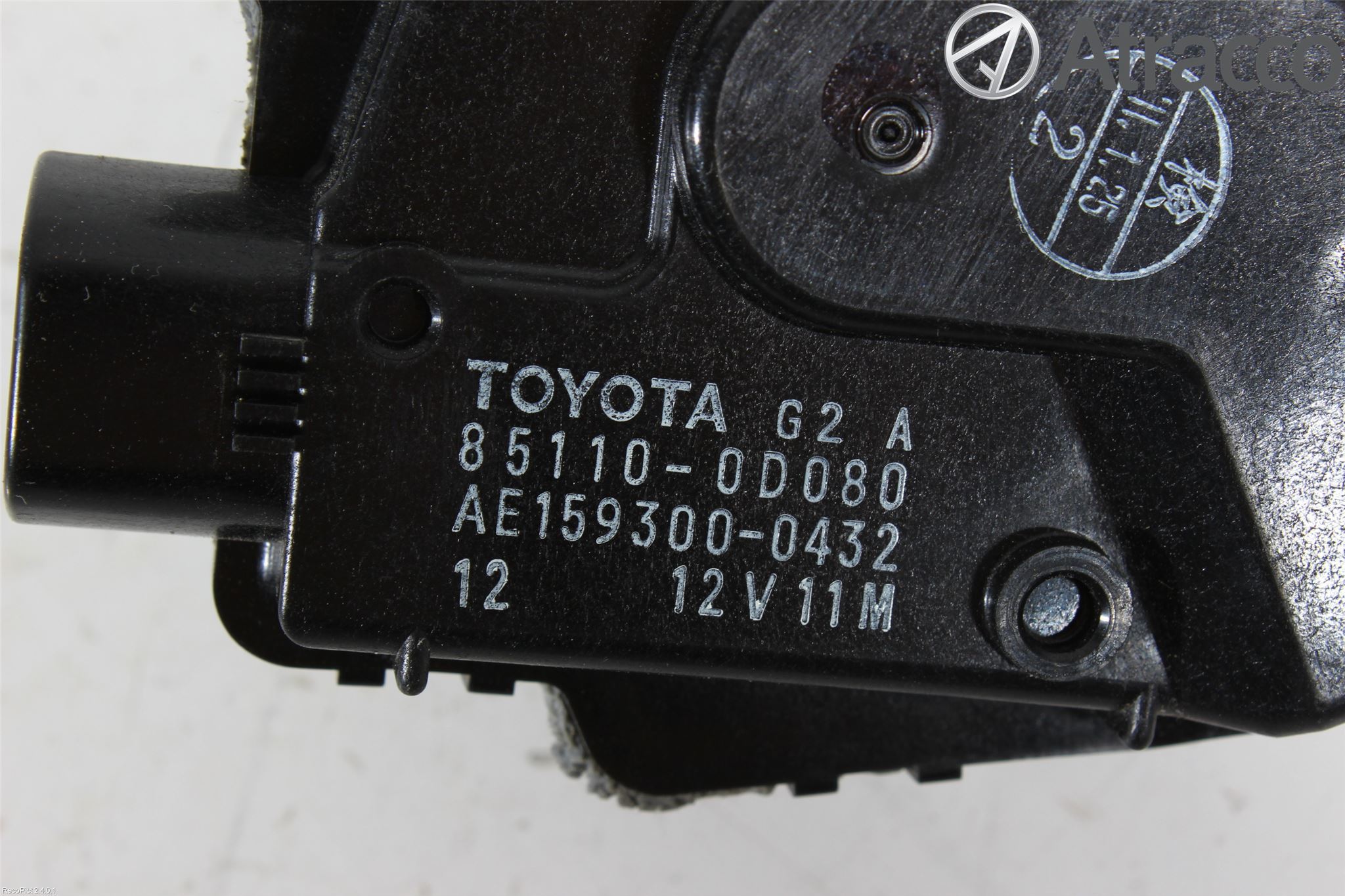 Toyota YARIS XP90 06-11 Torkarmotor Vindruta