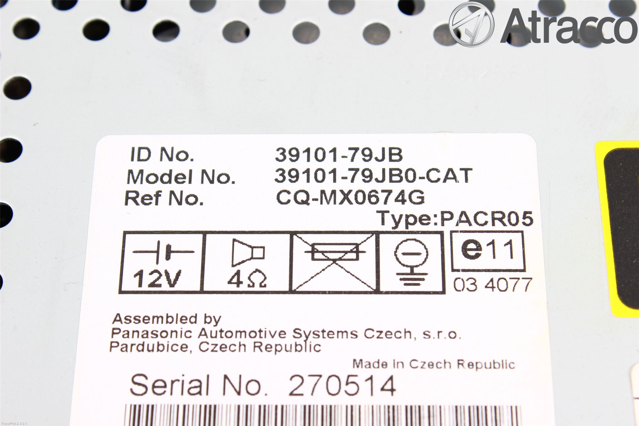 Suzuki SX4 10-13 Cd Radio - Multimediapanel