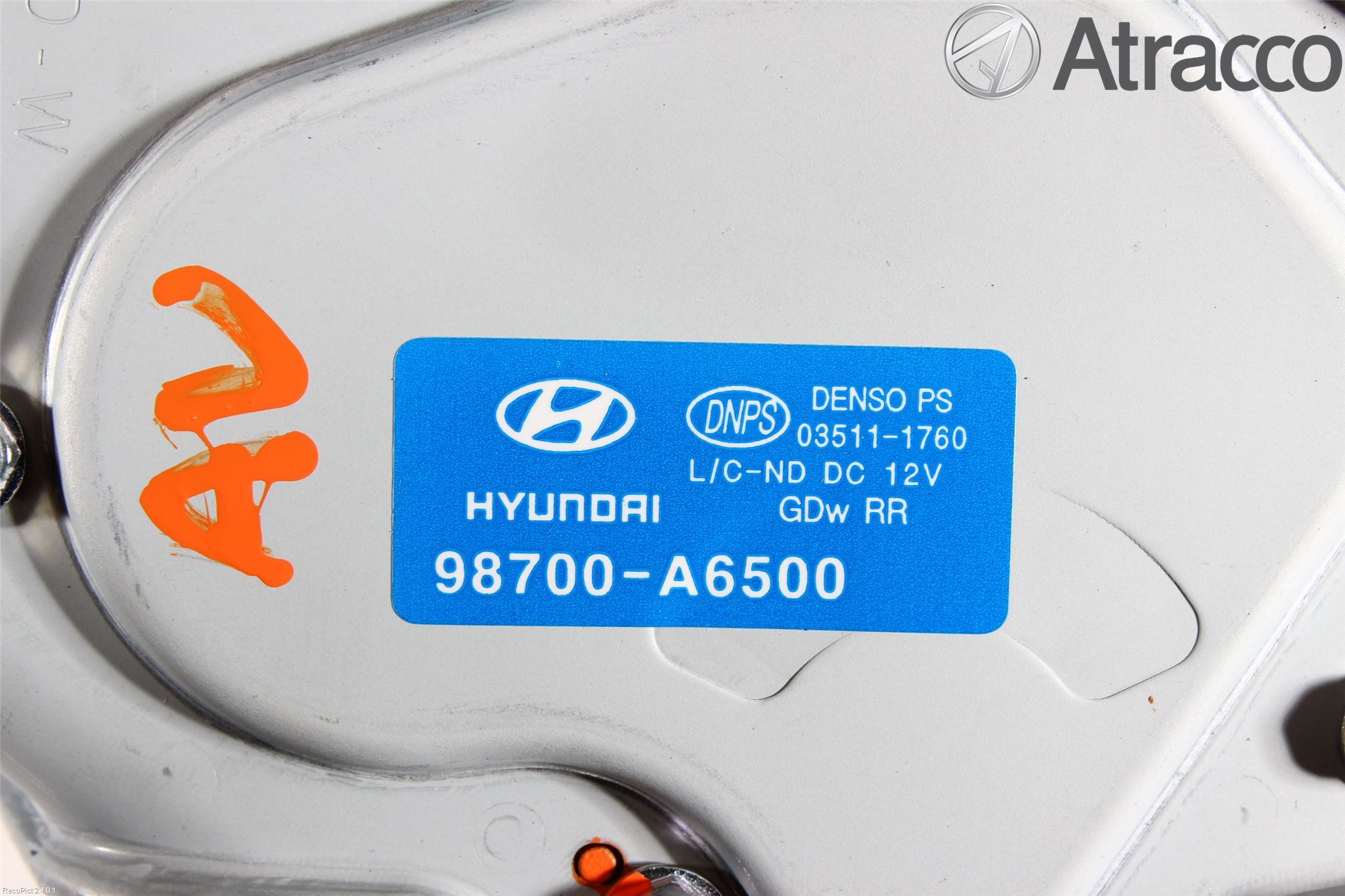 Hyundai i30 GD 13-17 Torkarmotor Baklucka