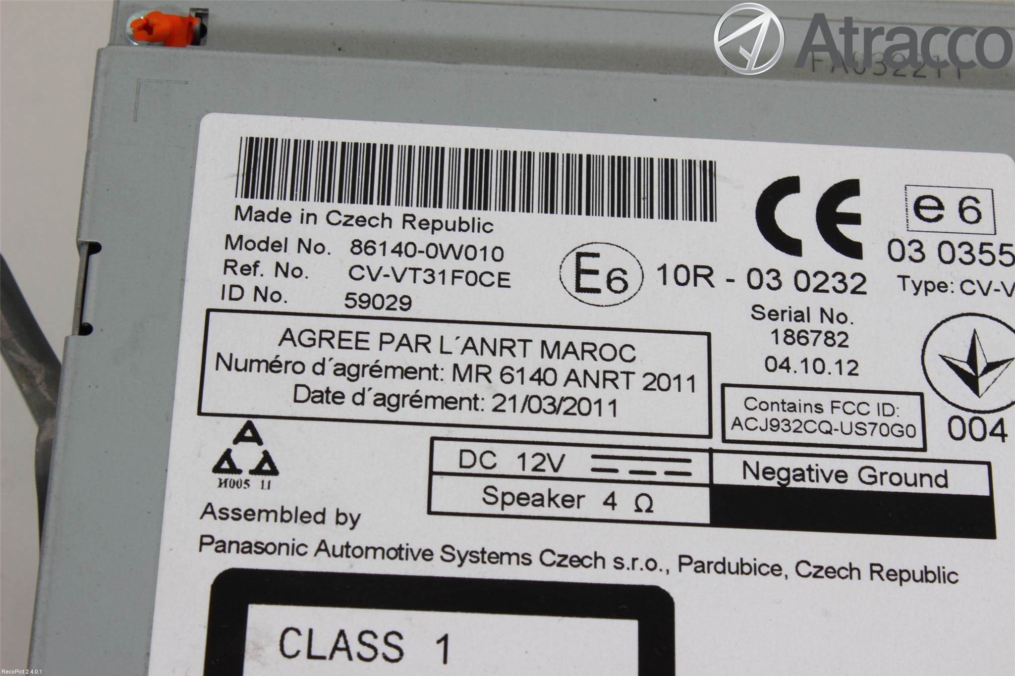 Toyota RAV 4 06-12 Cd Radio - Multimediapanel