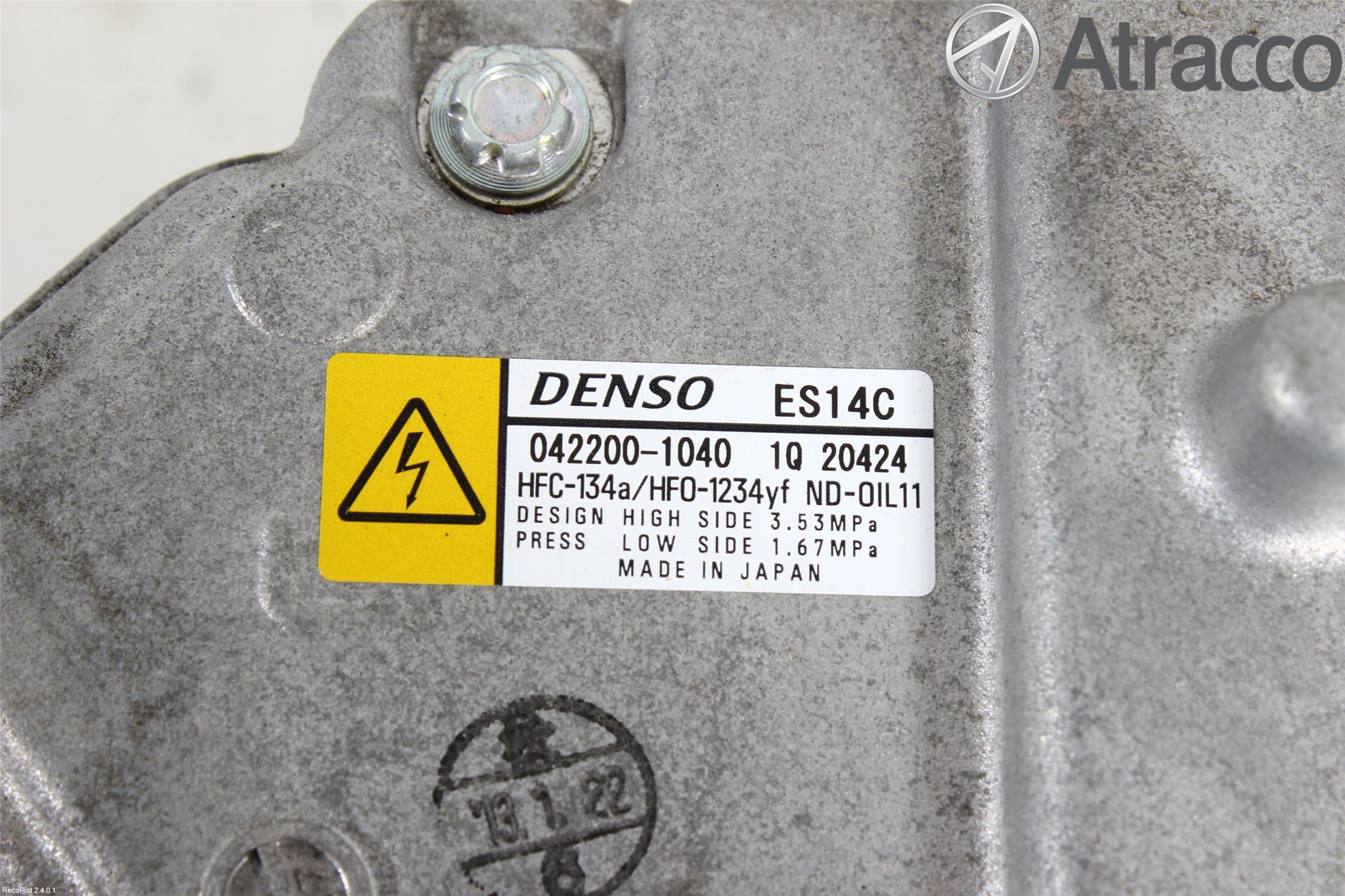 Toyota YARIS XP130 12-14 Ac Kompressor