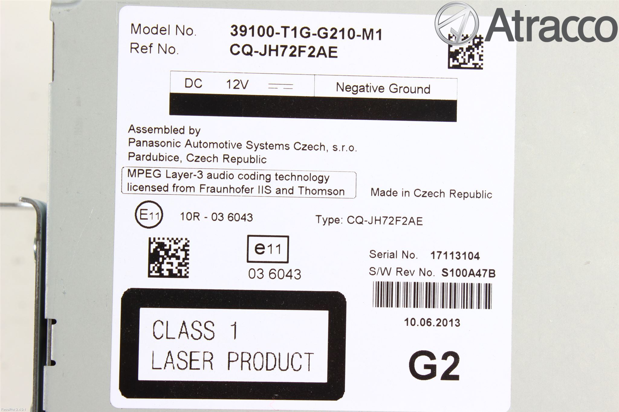 Honda CR-V 13-18 Cd Radio - Multimediapanel