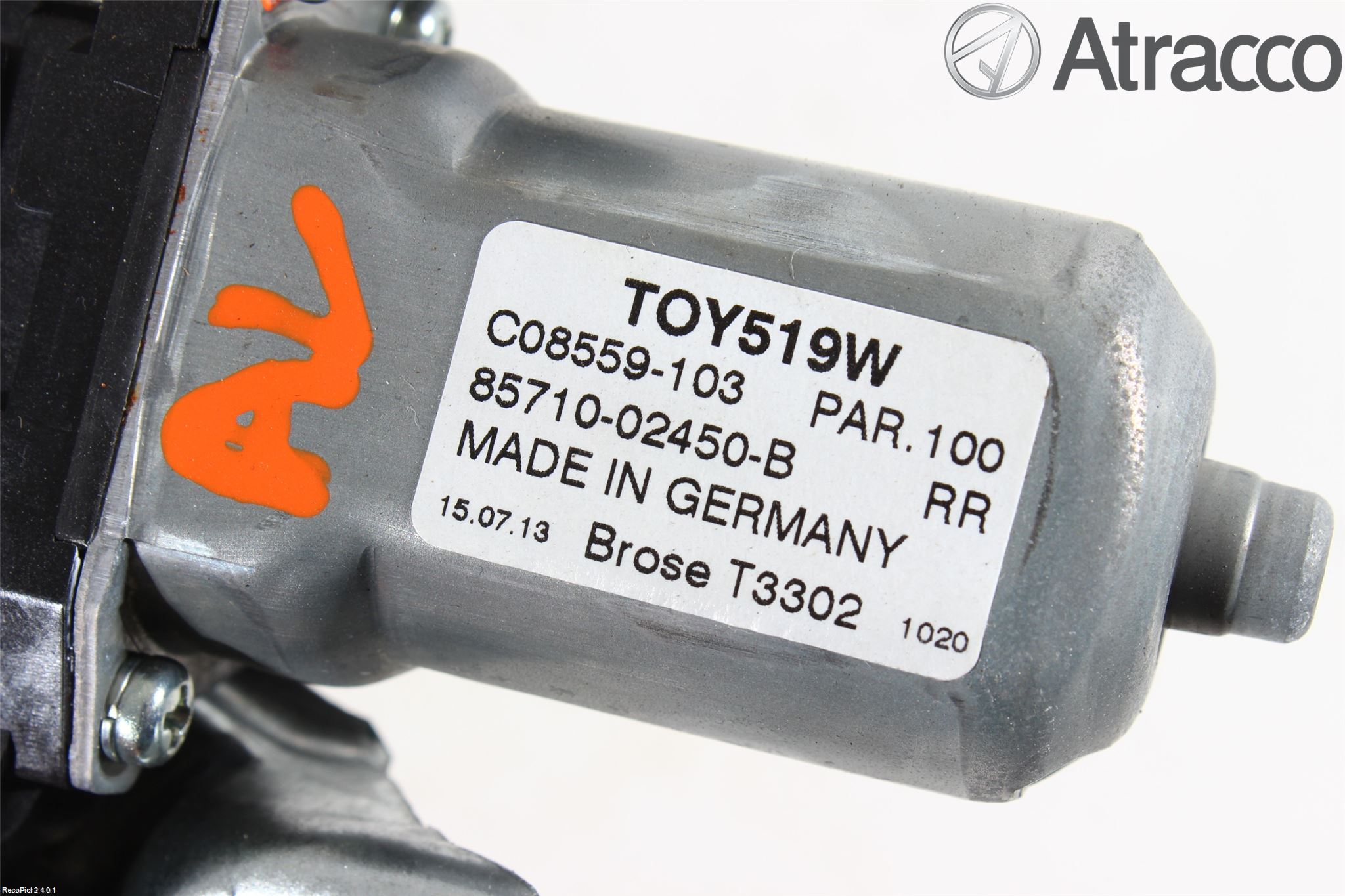 Toyota AURIS 13-19 Fönsterhissmekanism
