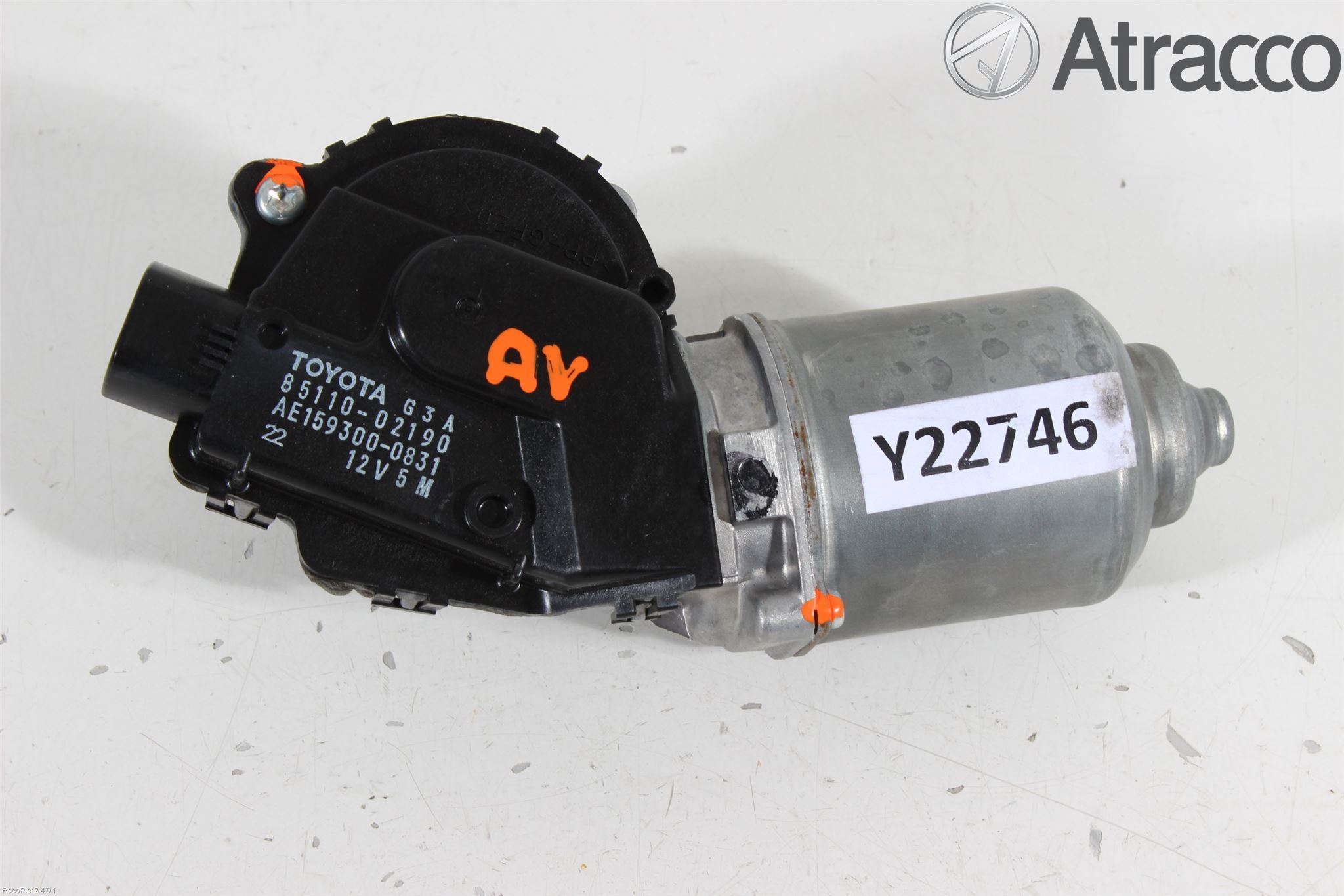 Toyota AURIS 10-12 Torkarmotor Vindruta