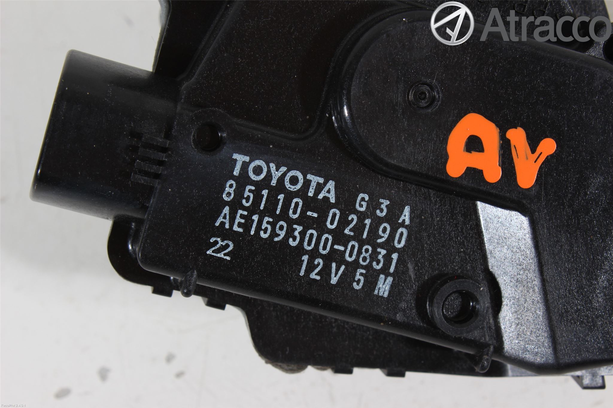 Toyota AURIS 10-12 Torkarmotor Vindruta