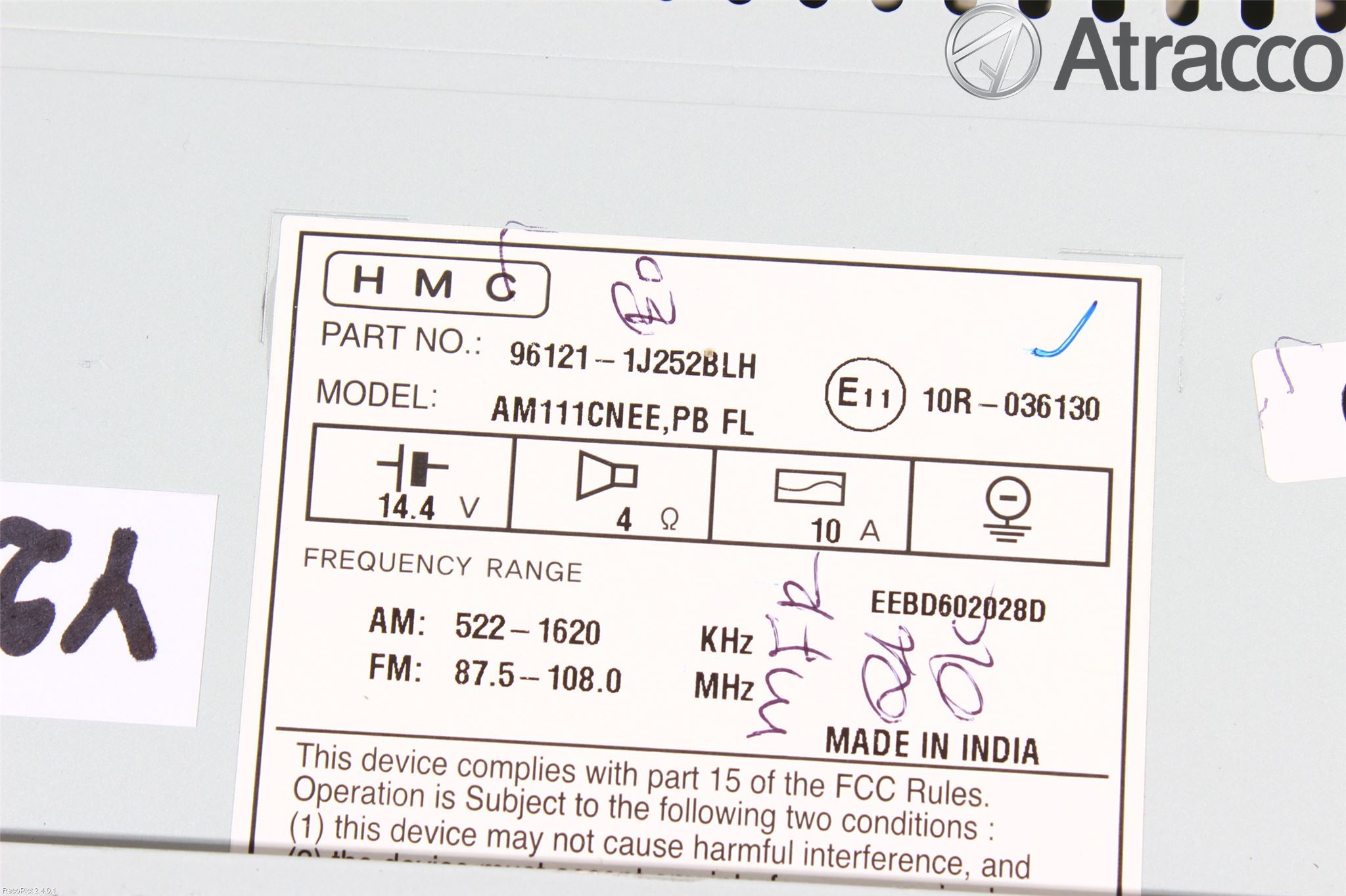 Hyundai i20 PB 09-14 Cd Radio - Multimediapanel